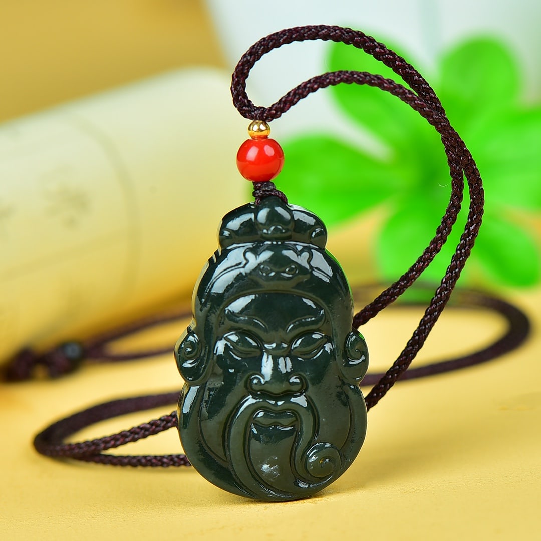 An Exquisite Jasper Figure Pattern Pendant - 2