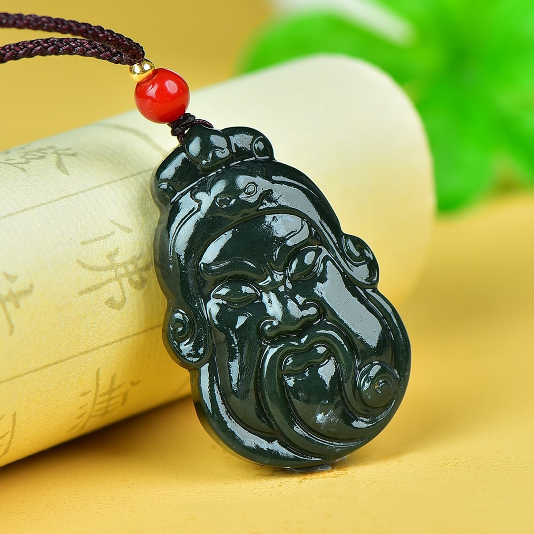 An Exquisite Jasper Figure Pattern Pendant - 3