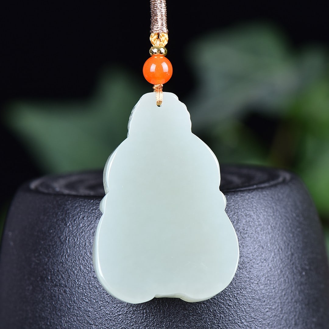 An Exquisite White Jade Dragon Pattern Pendant - 4