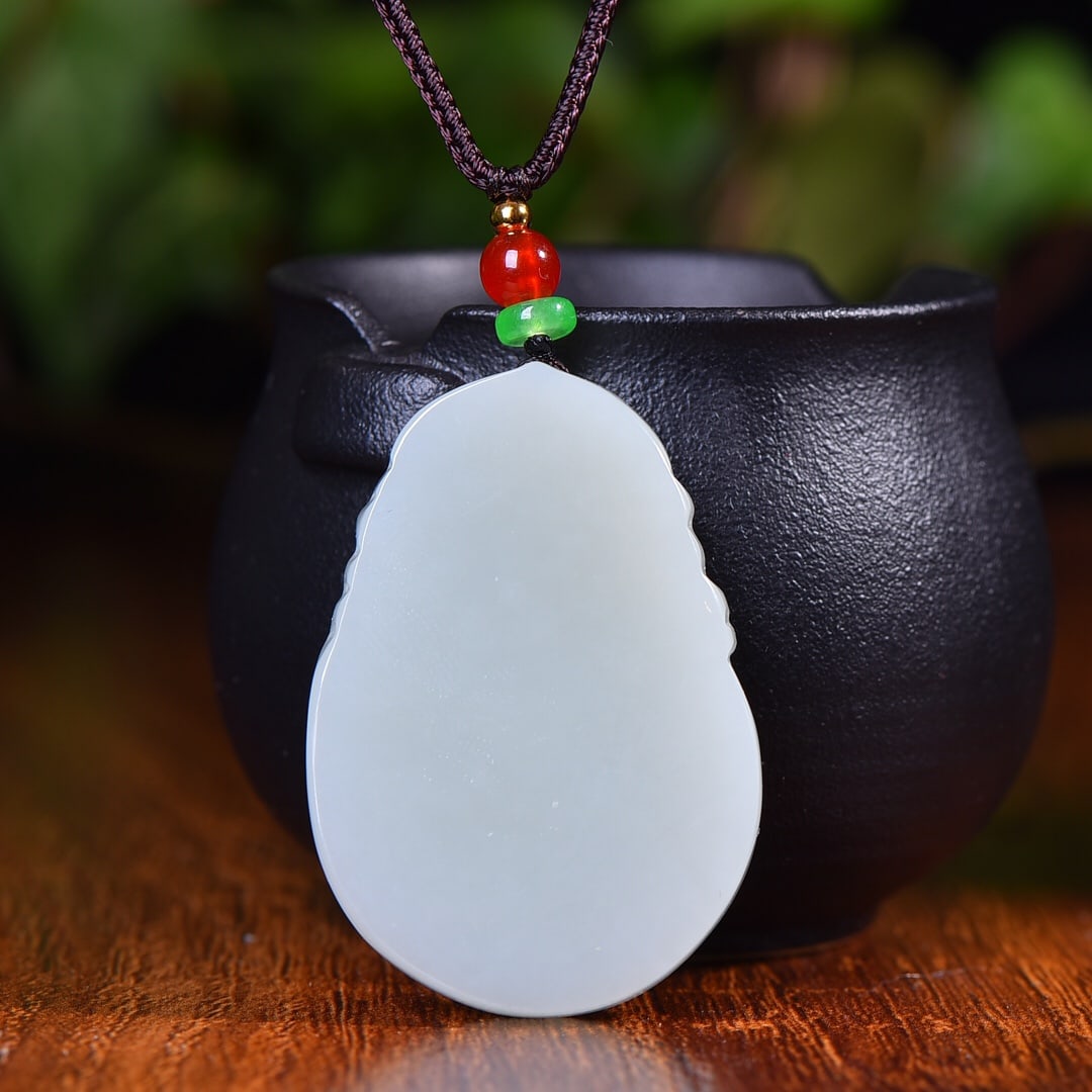 An Exquisite White Jade Dragon Pattern Pendant - 5