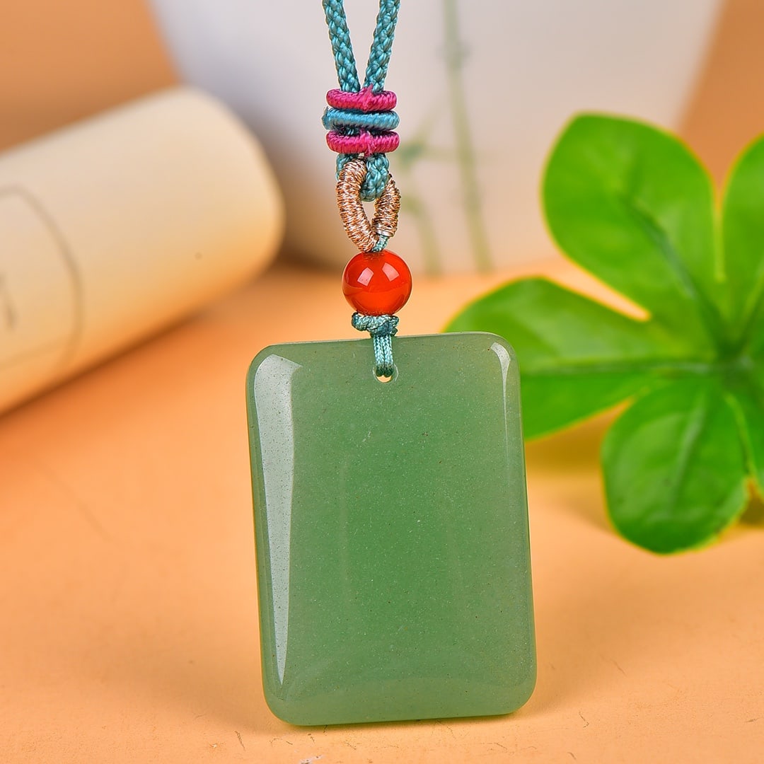 An Exquisite Greenish Jade Pendant (1 of 1)