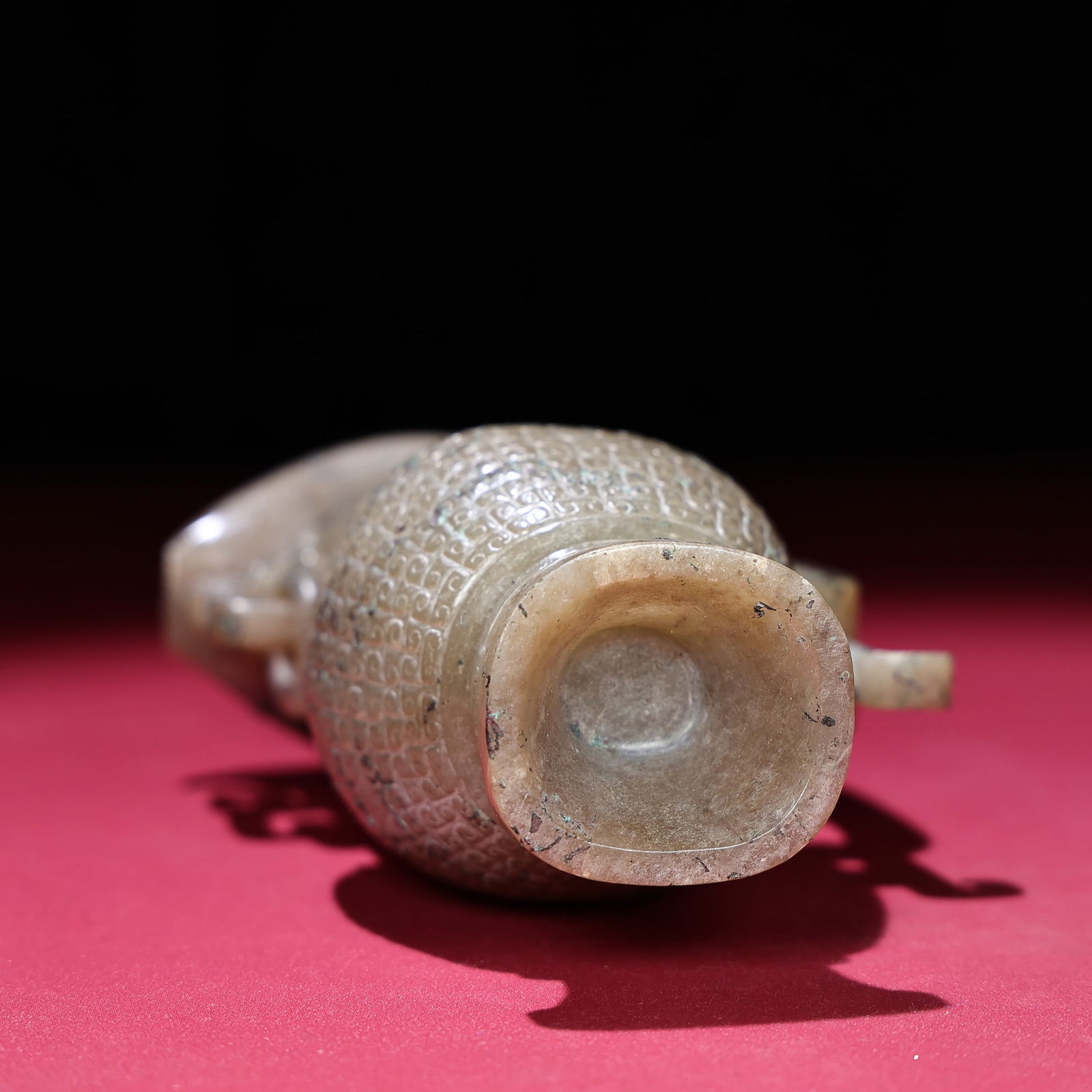 An Exquisite White Jade Auspicious Beast Pattern Libation Cup - 9