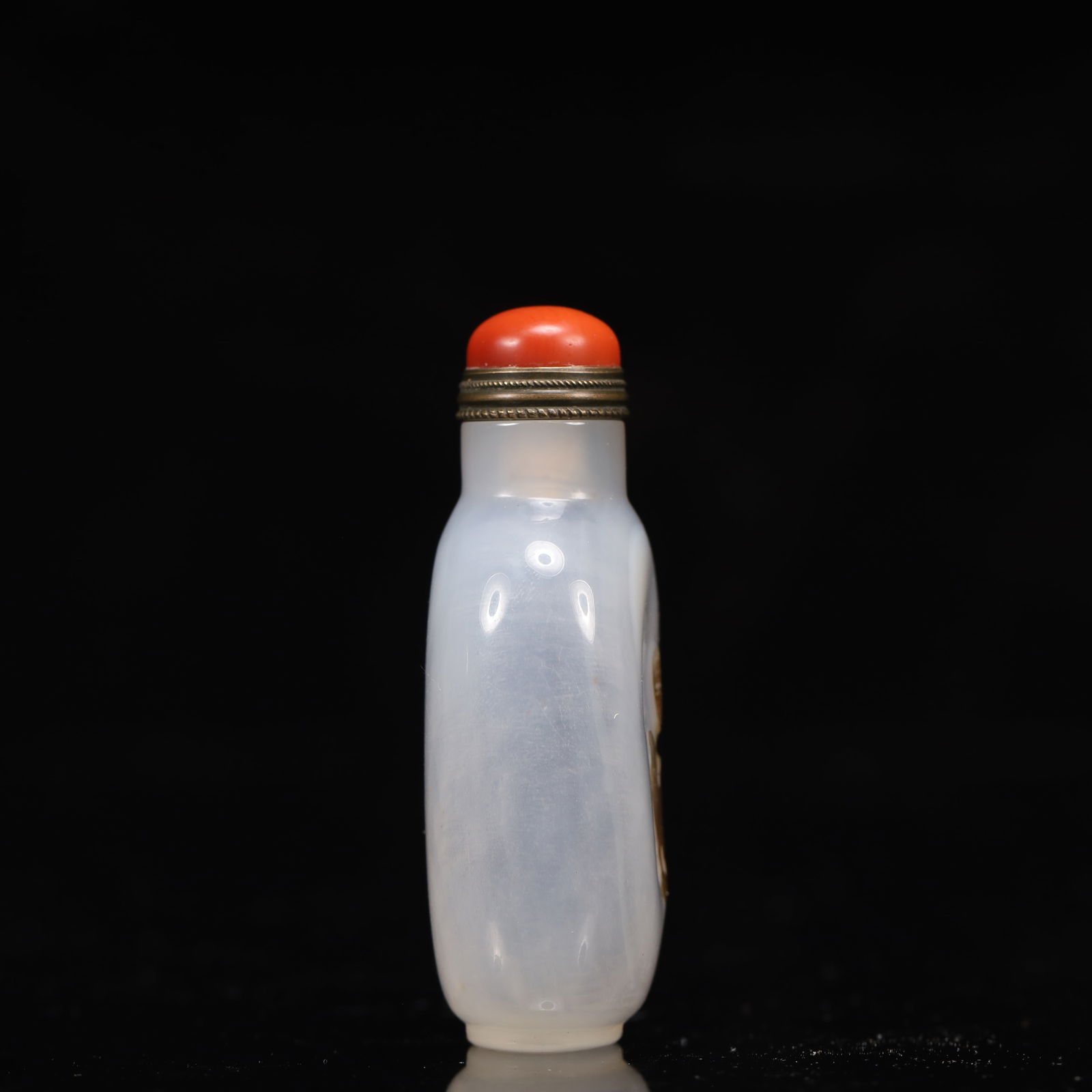 An Exquisite Agate Bird Pattern Snuff Bottle - 4