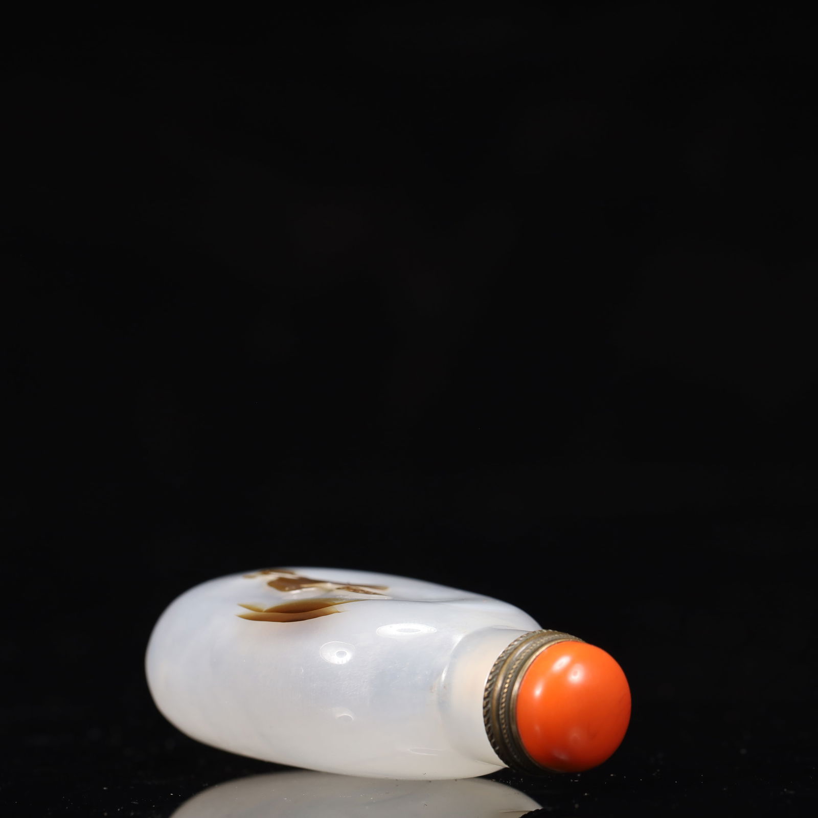 An Exquisite Agate Bird Pattern Snuff Bottle - 7
