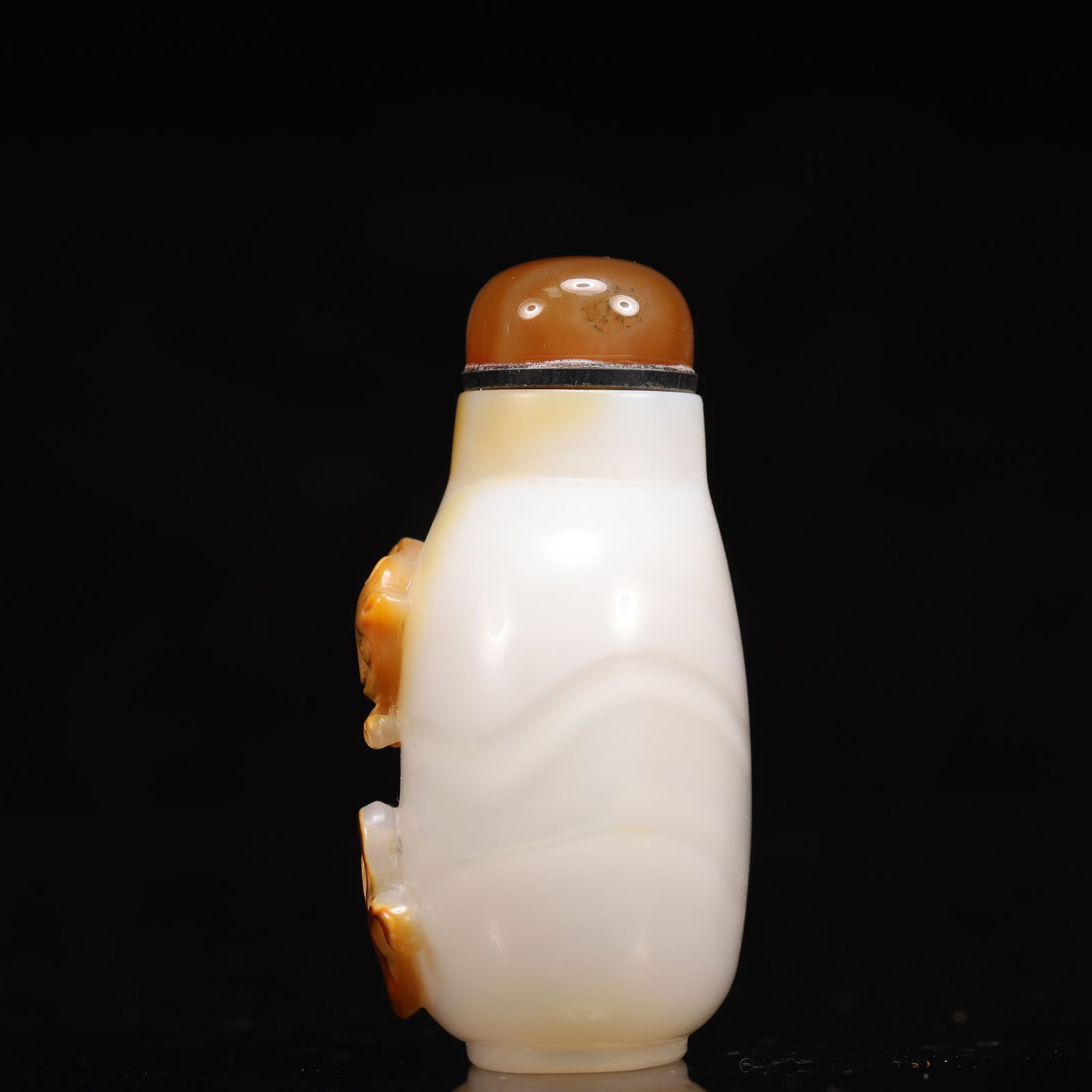 An Exquisite Agate Auspicious Beast Pattern Snuff Bottle - 6