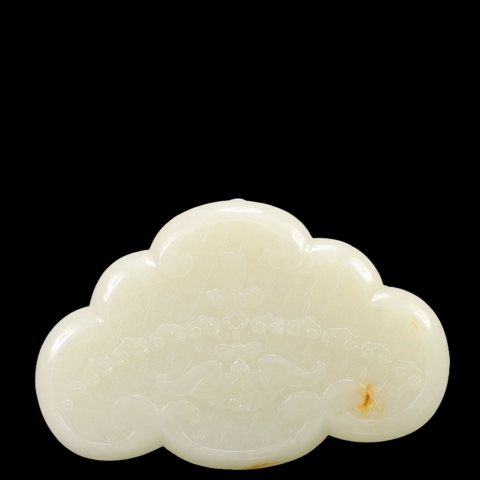 An Exquisite White Jade Bats Box - 2