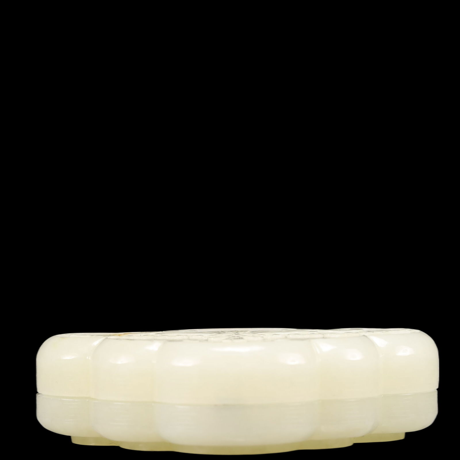 An Exquisite White Jade Bats Box - 4