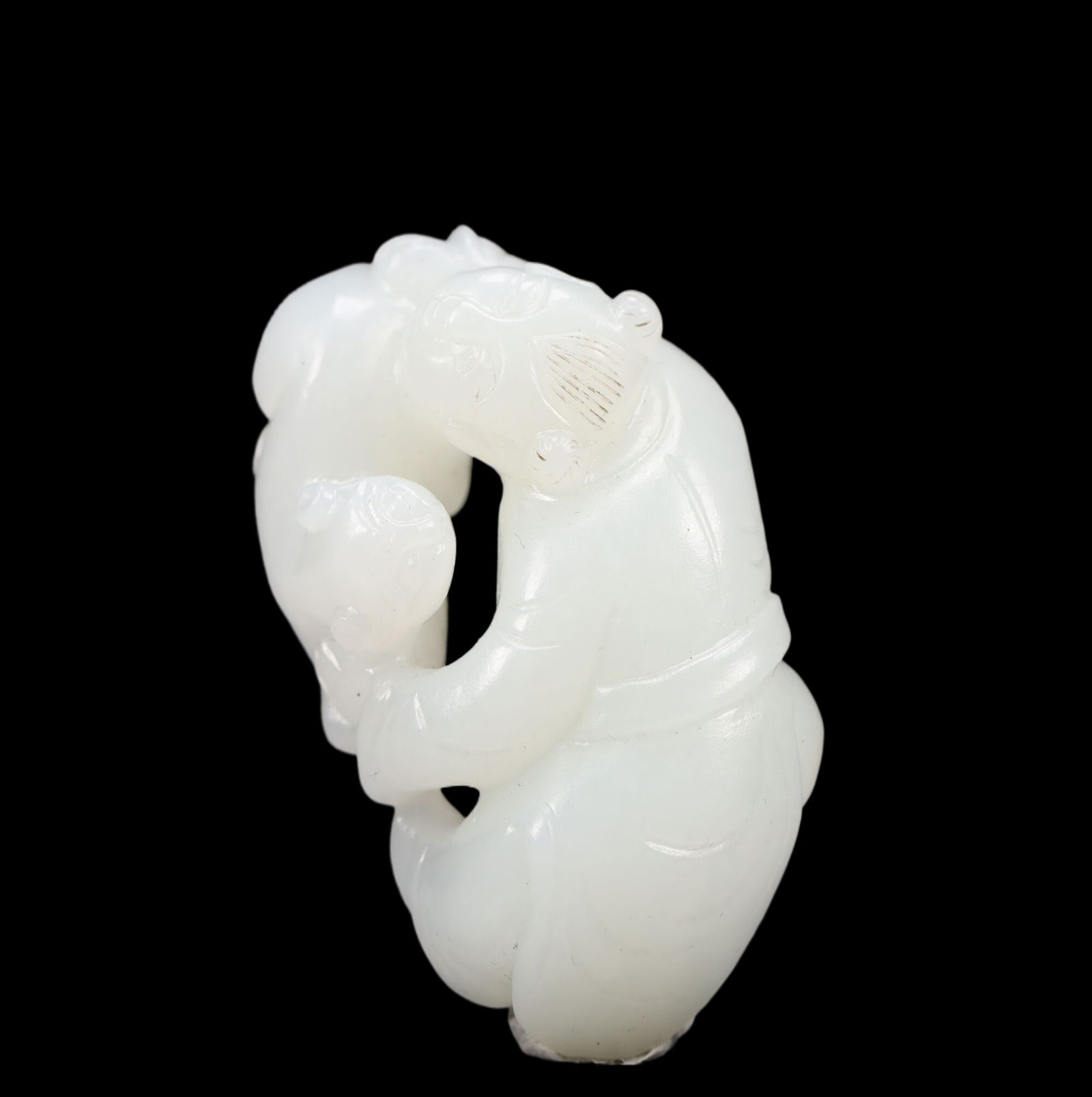 An Exquisite White Jade Figure Ornament (1 of 4)