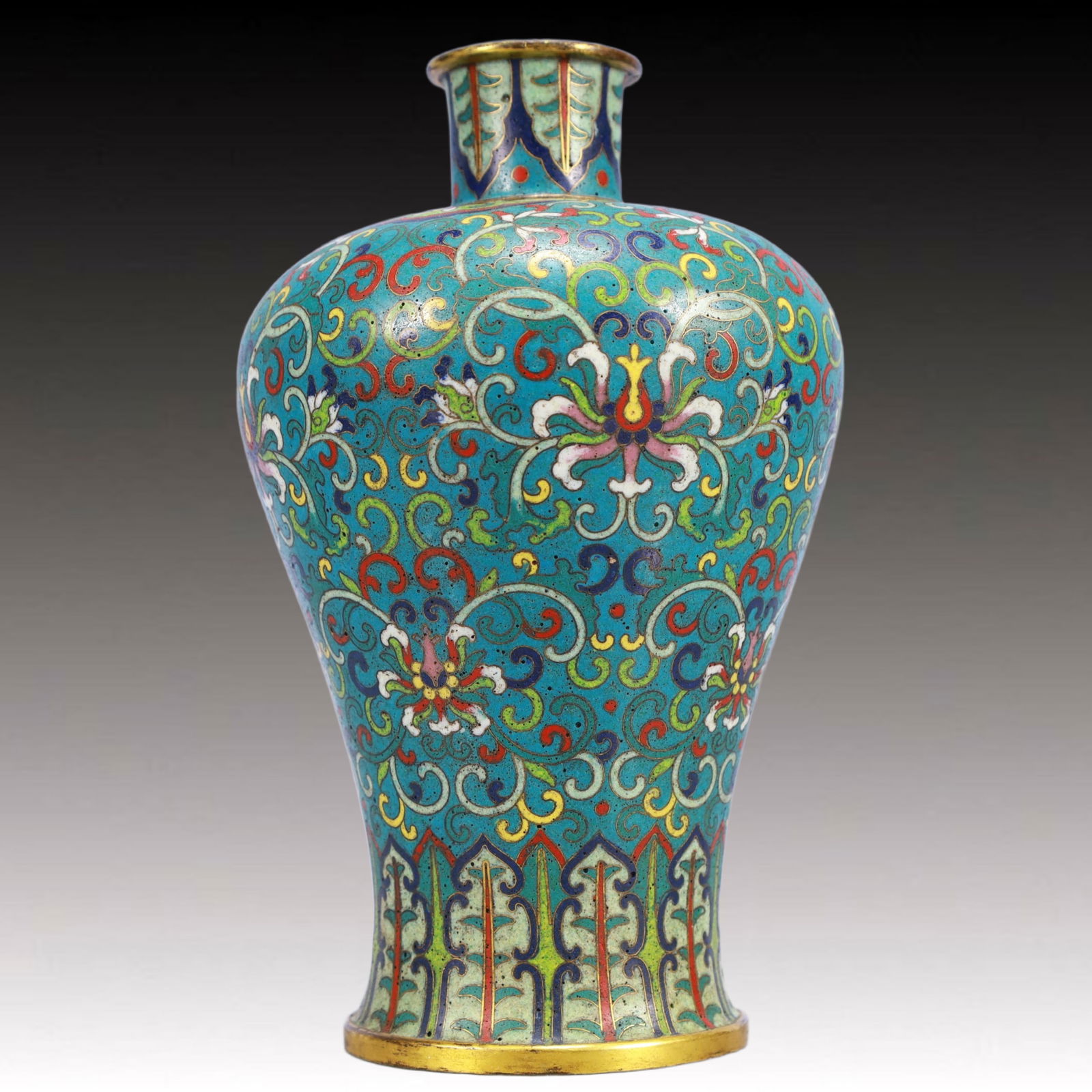 An Exquisite Cloisonne Lotus Pattern Vase - 3
