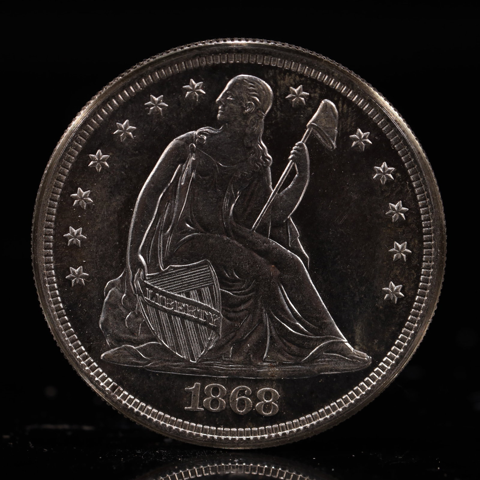 USA One Dollar 1868 Coin (1 of 2)