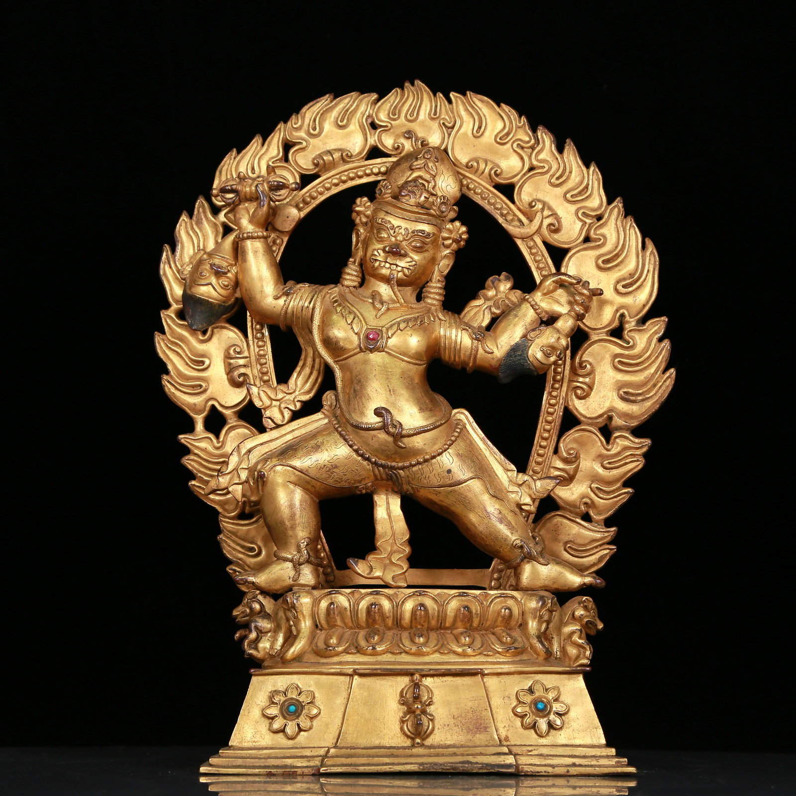 An Elaborate Gilt-Bronze Figure Of Vajrapani (1 of 11)