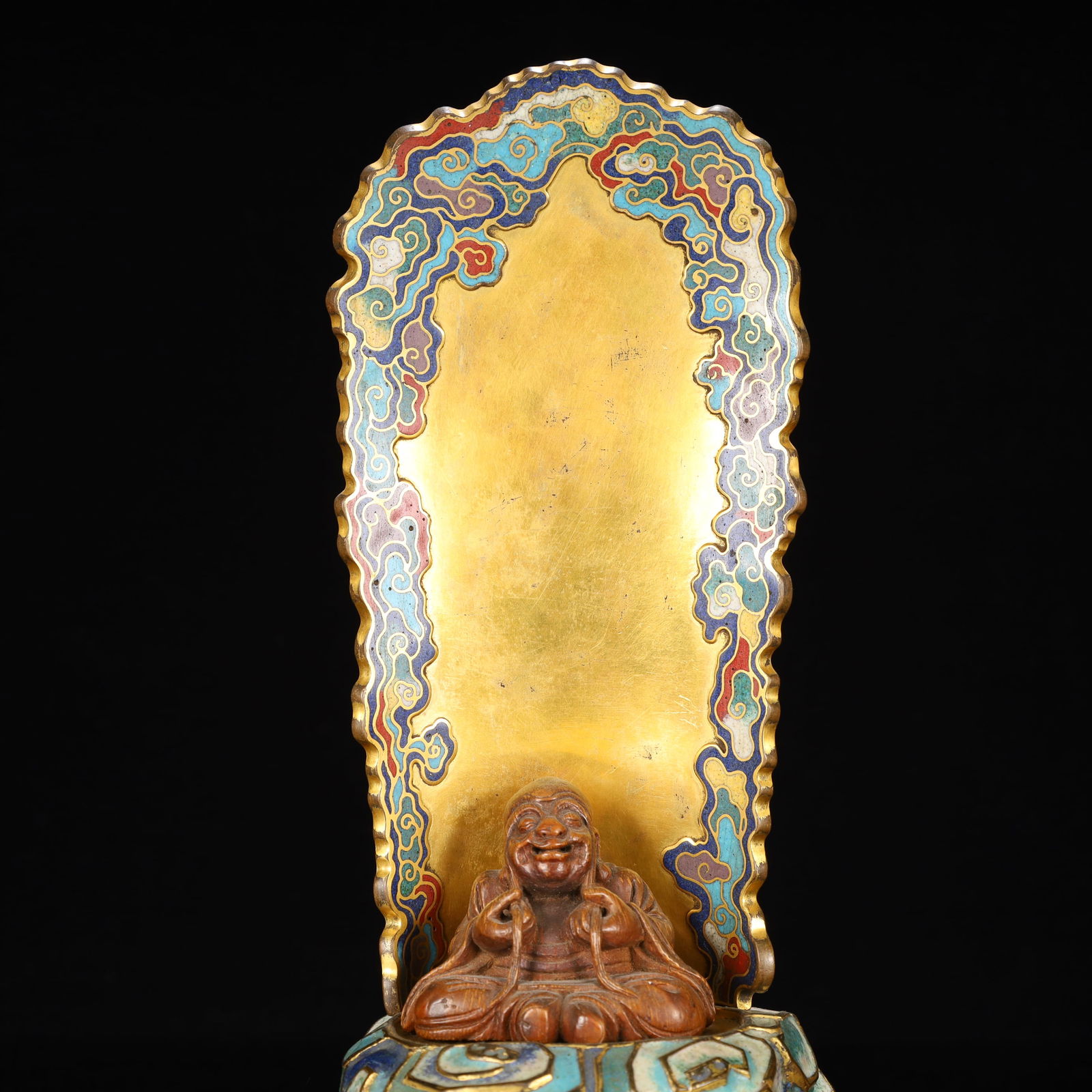 An Exquisite Cloisonne Auspicious Cloud Pattern Throne - 2
