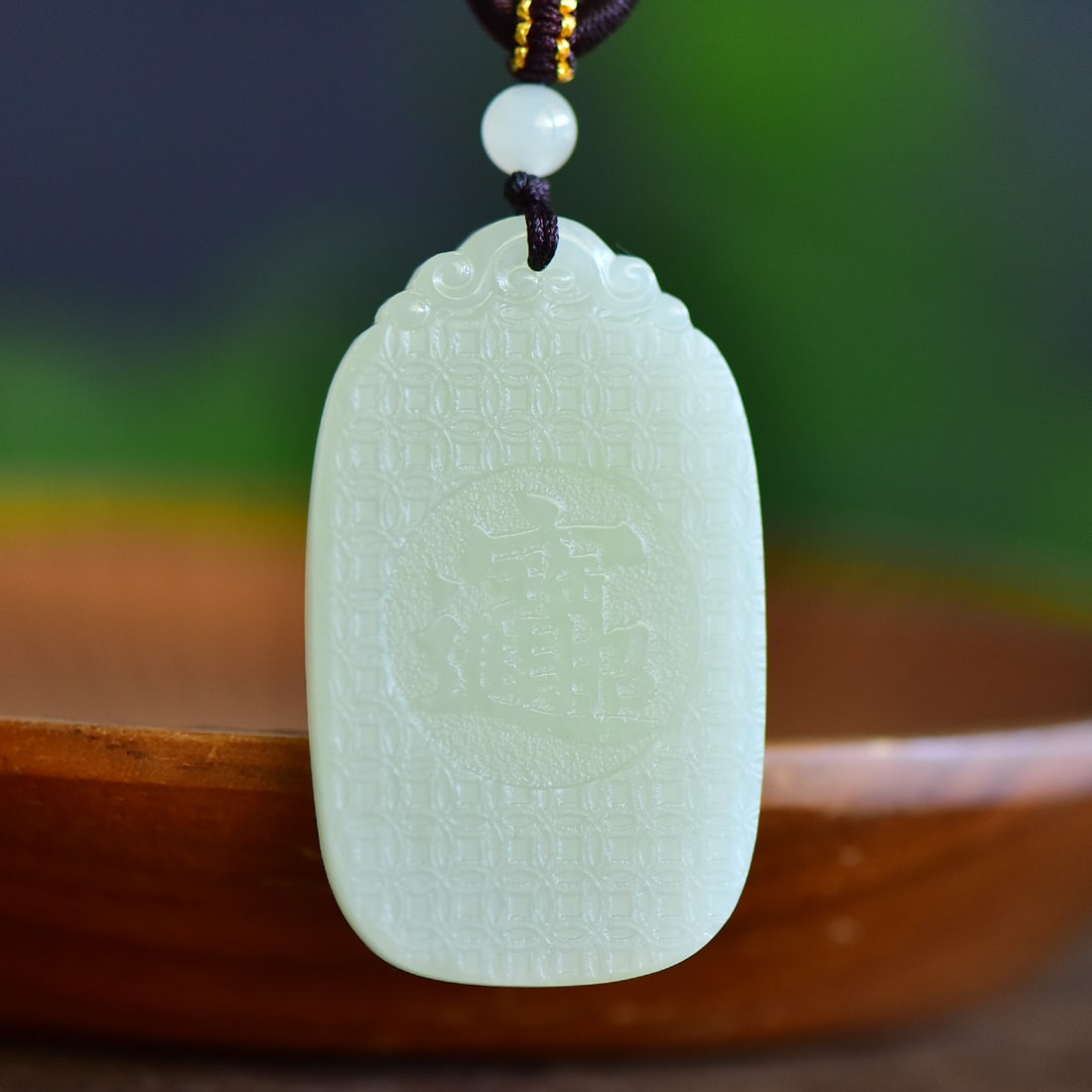 An Exquisite White Jade Dragon Pattern Pendant - 5