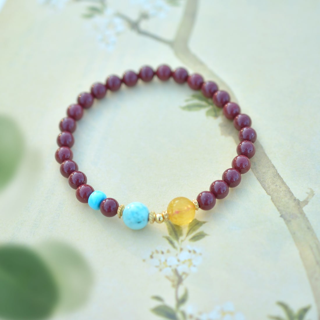 An Exquisite Cinnabar Bracelets - 2