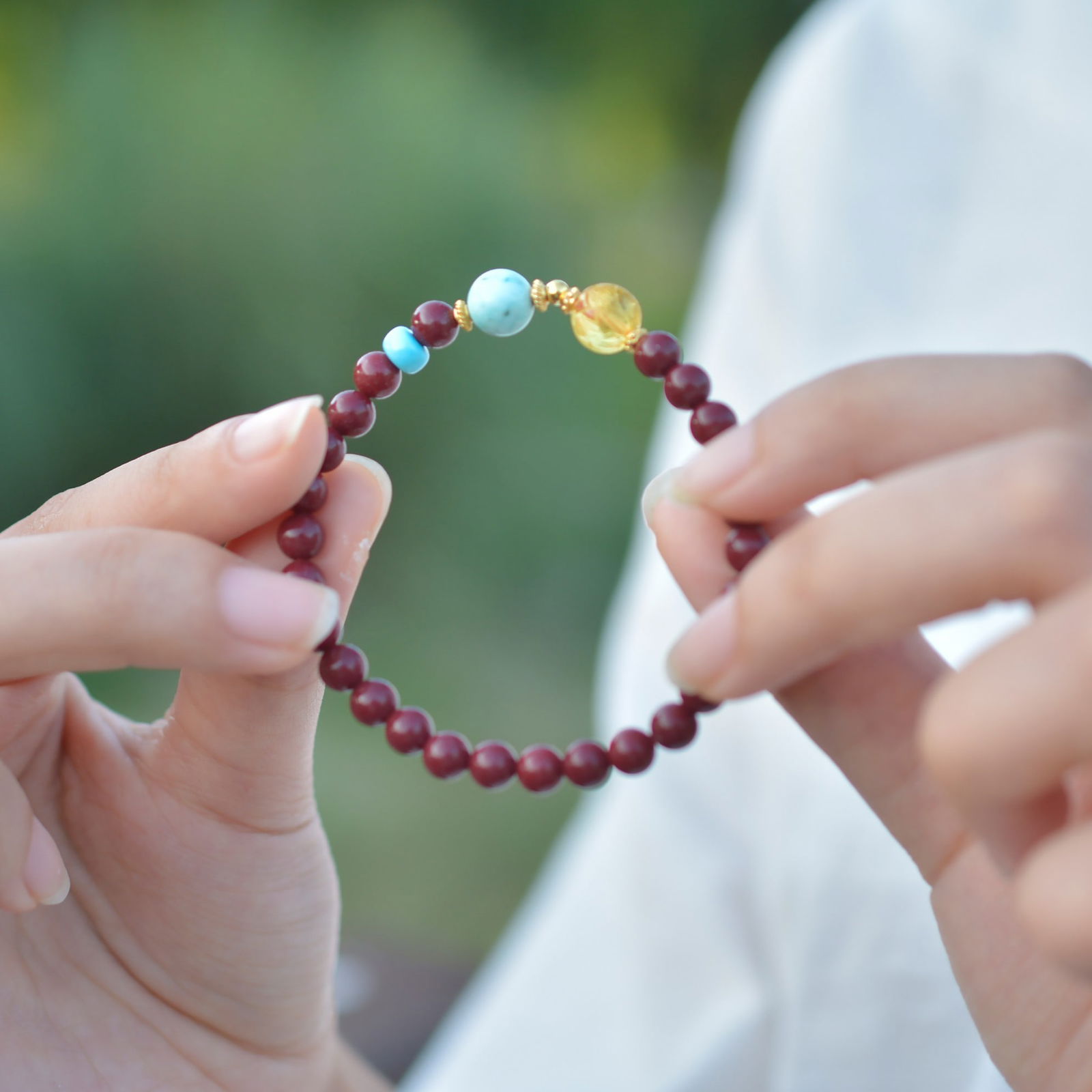 An Exquisite Cinnabar Bracelets - 6