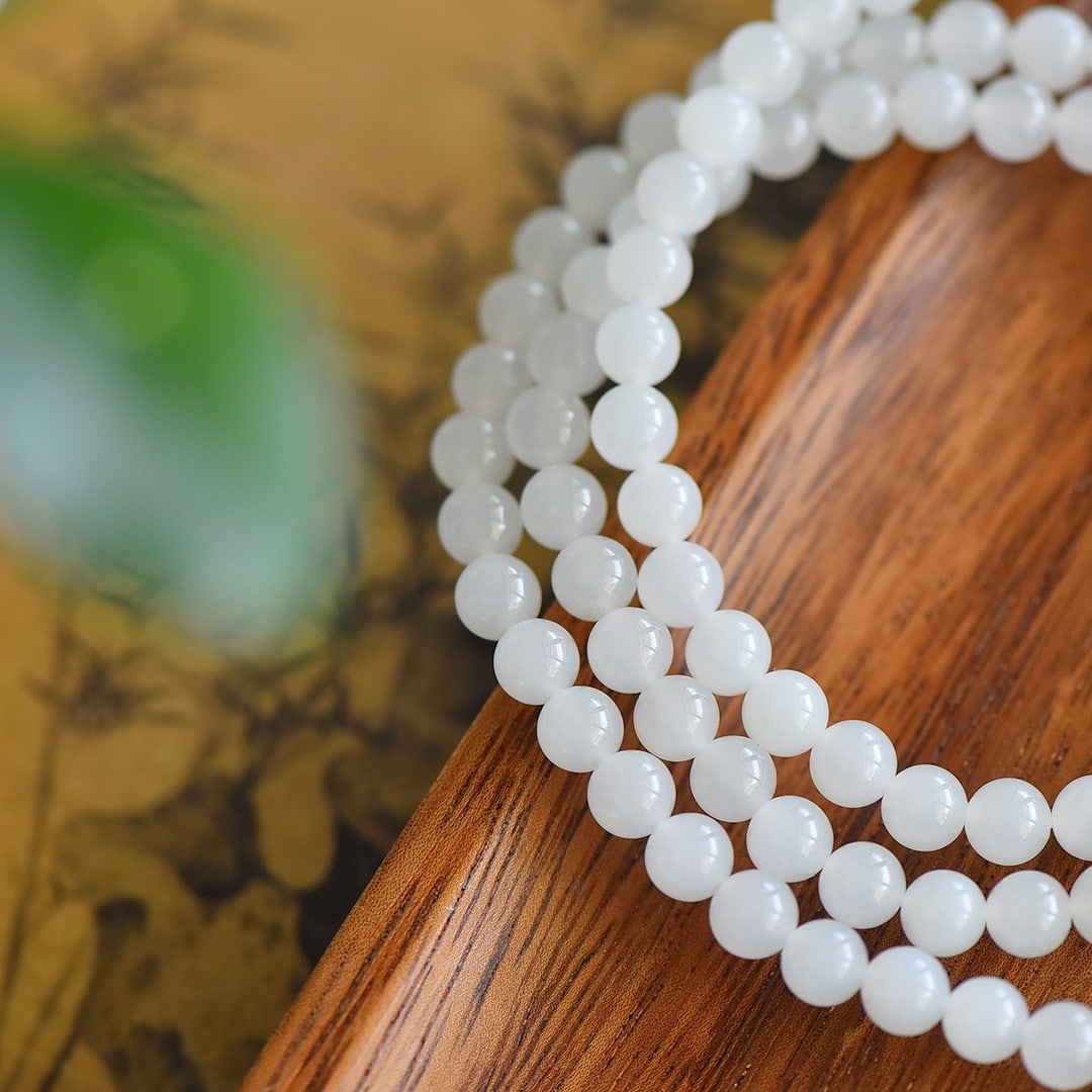 An Exquisite White Jade Bracelets - 4