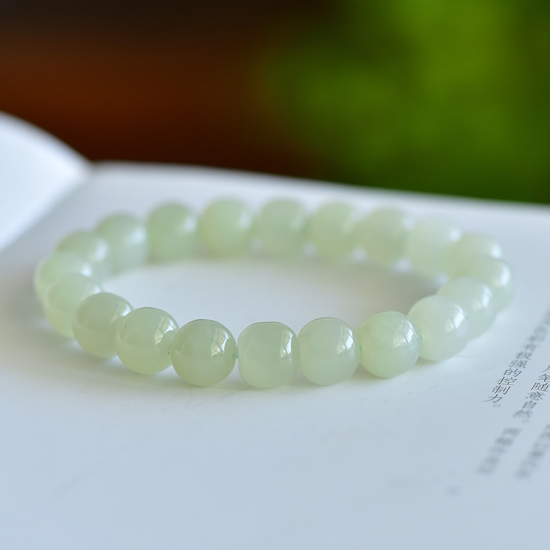 An Exquisite White Jade Bracelets - 5