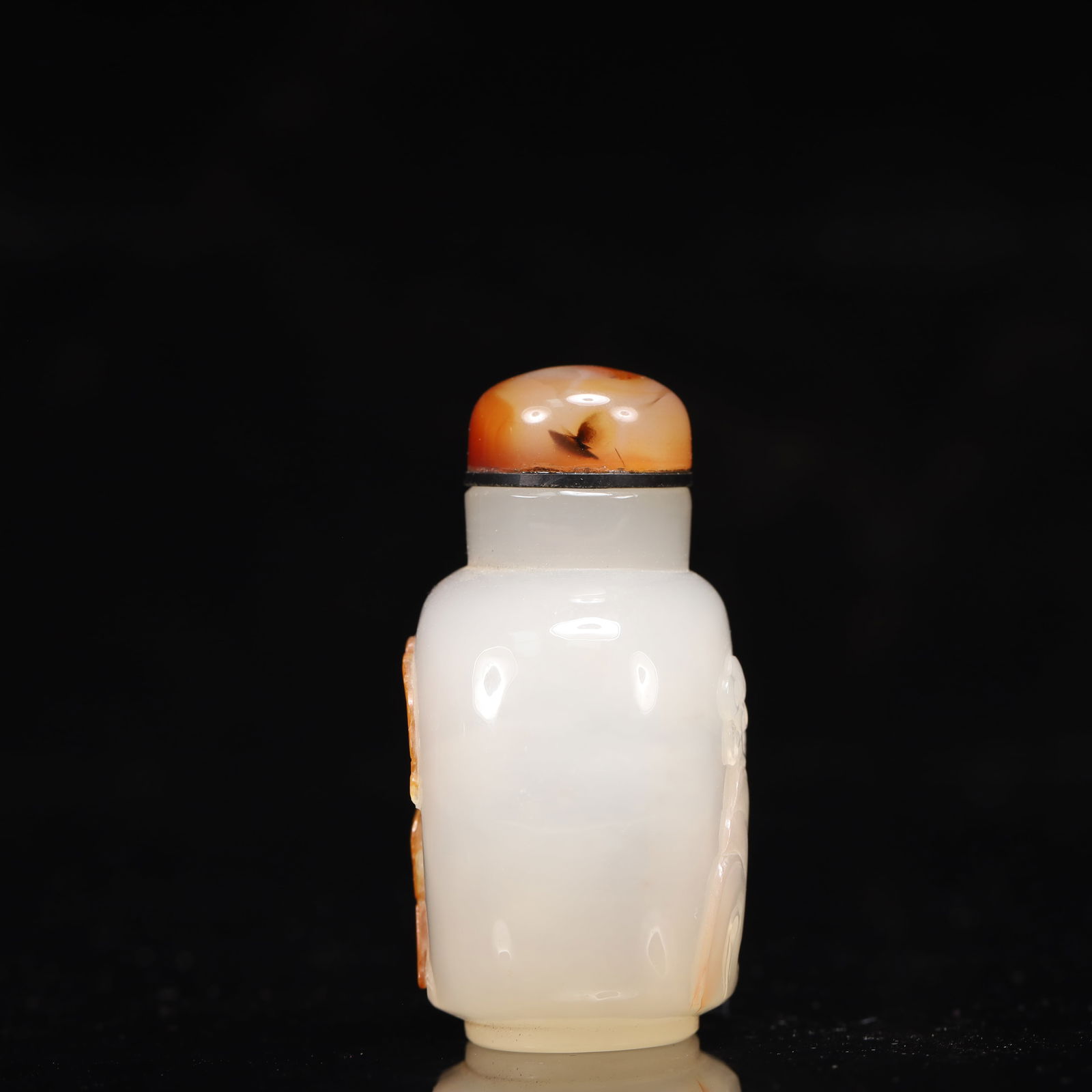 An Exquisite Agate Pine and Figure Pattern Snuff Bottle - 6