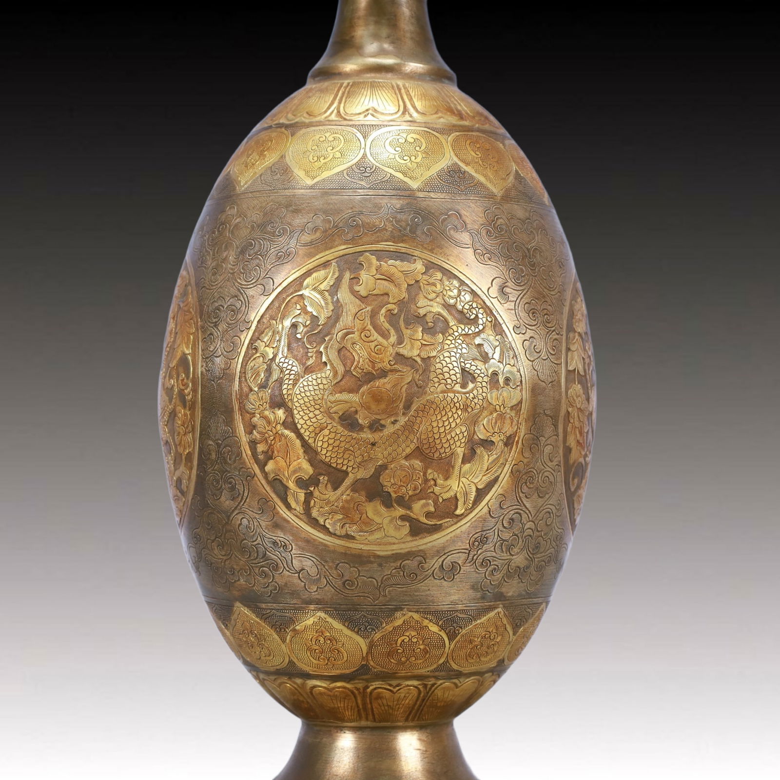 A Huge Gilt Silver Auspicious Beast Pattern Ewer - 6