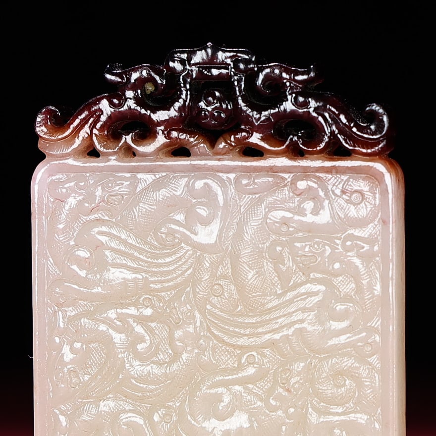 An Exquisite White Jade Dragon Pattern Pendant - 5
