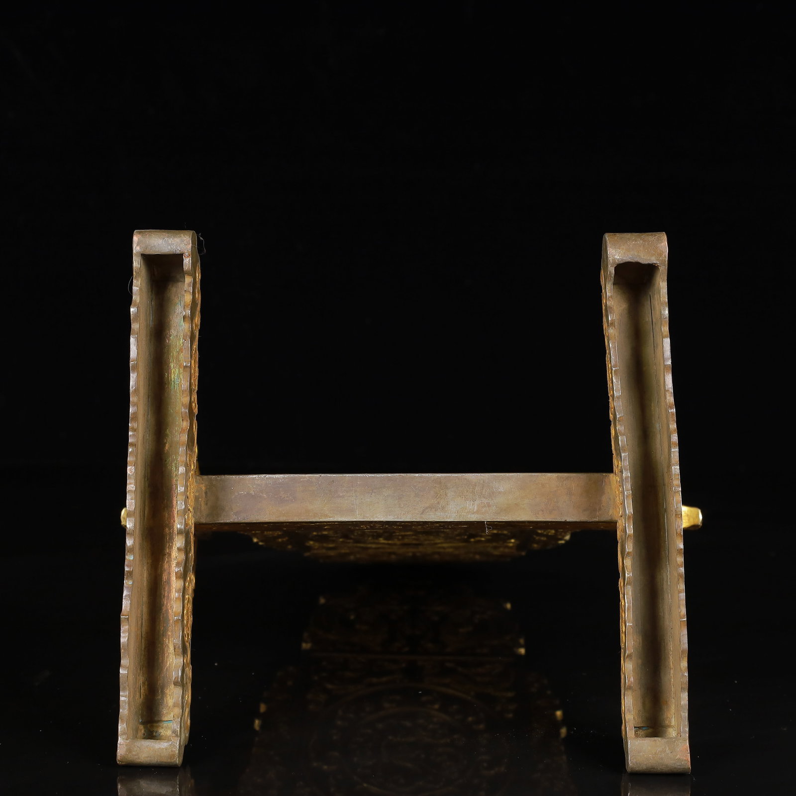 An Exquisite Gilt Silver Auspicious Beast Pattern Screen - 11