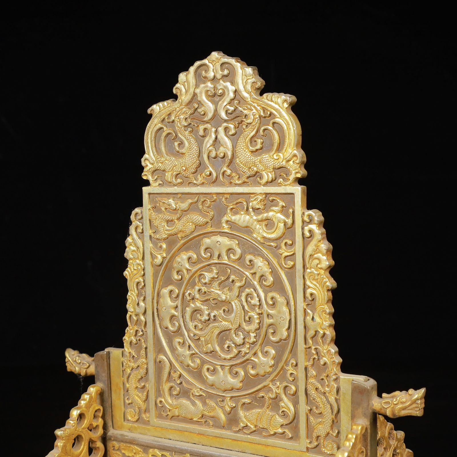 An Exquisite Gilt Silver Auspicious Beast Pattern Screen - 5