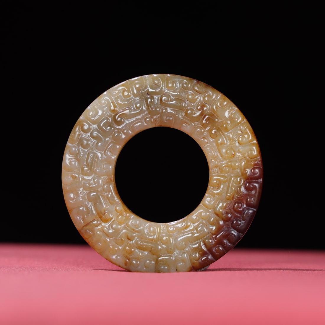 An Exquisite Archaic Jade Dragon Pattern Pendant - 5