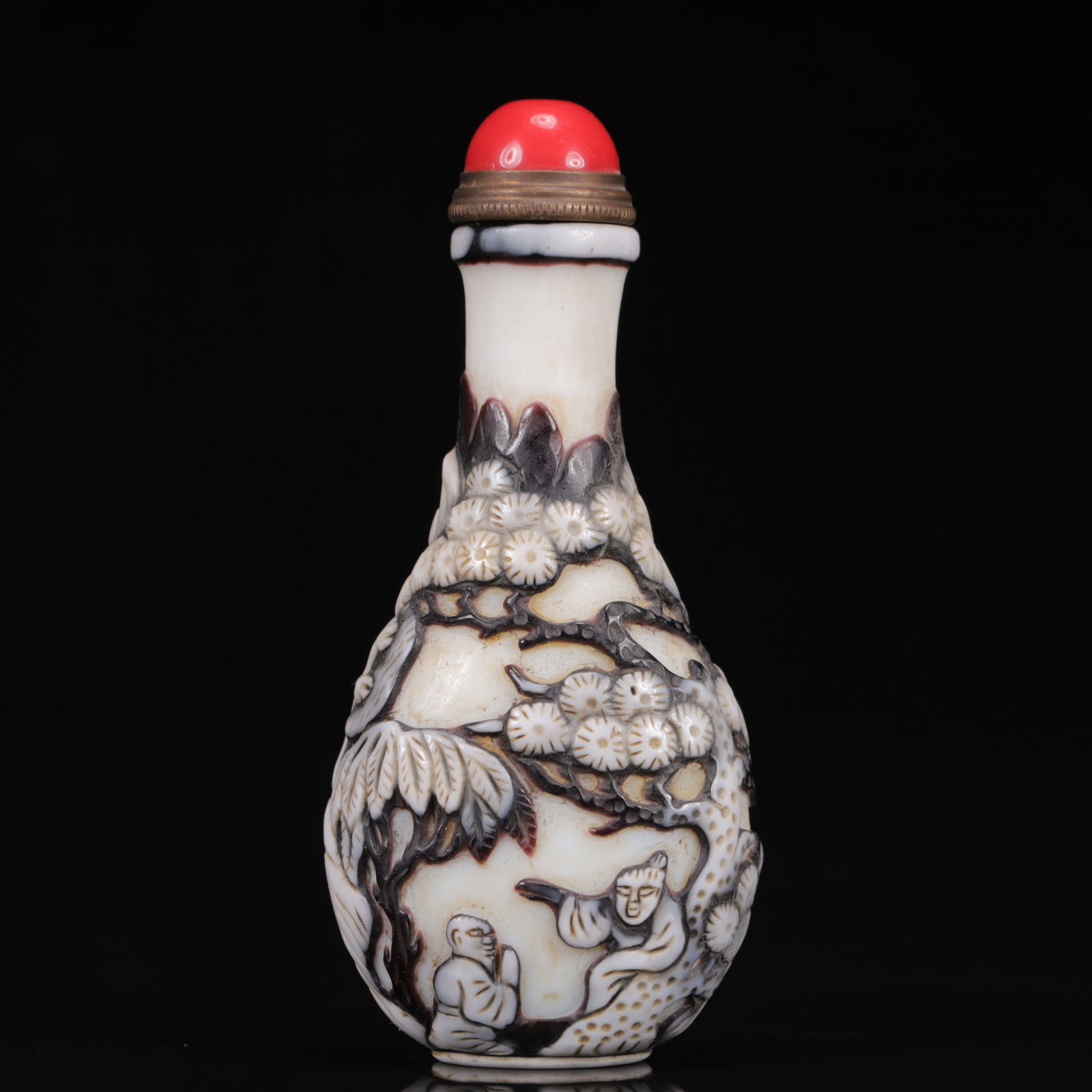 An Exquisite Glass Figure Pattern Snuff Bottle - 7
