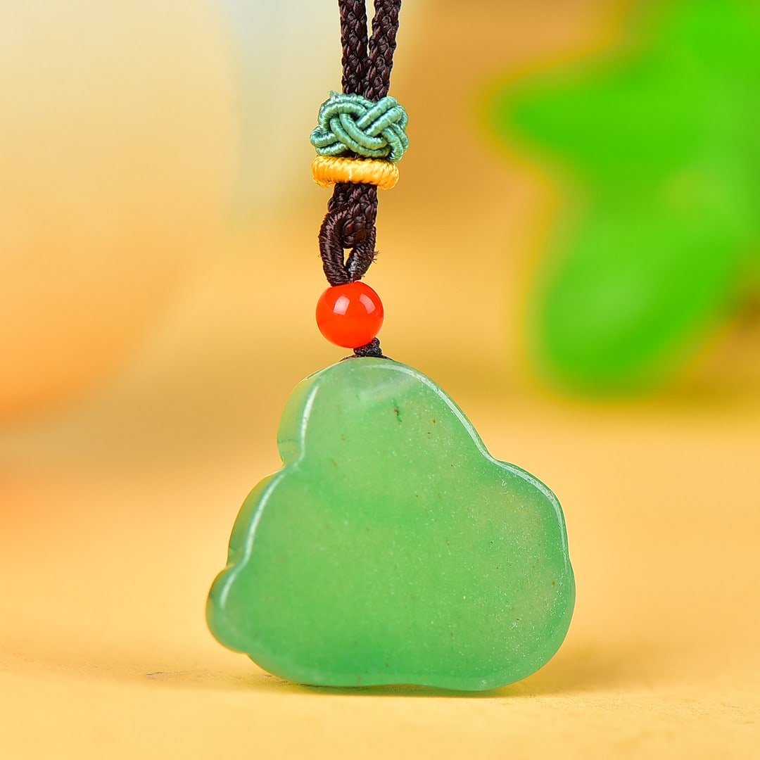 An Exquisite Greenish Jade Rabbit Pattern Pendant - 4