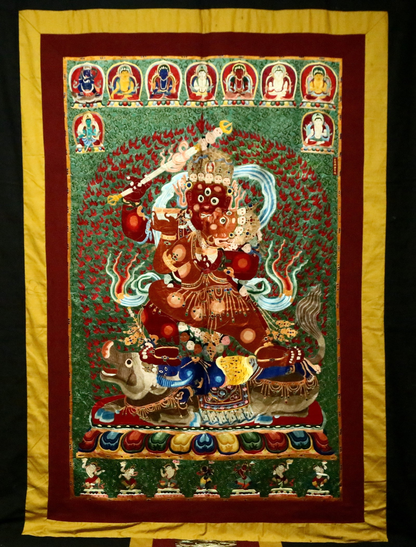 An Exquisite Embroidery Vajra Tangka - 2