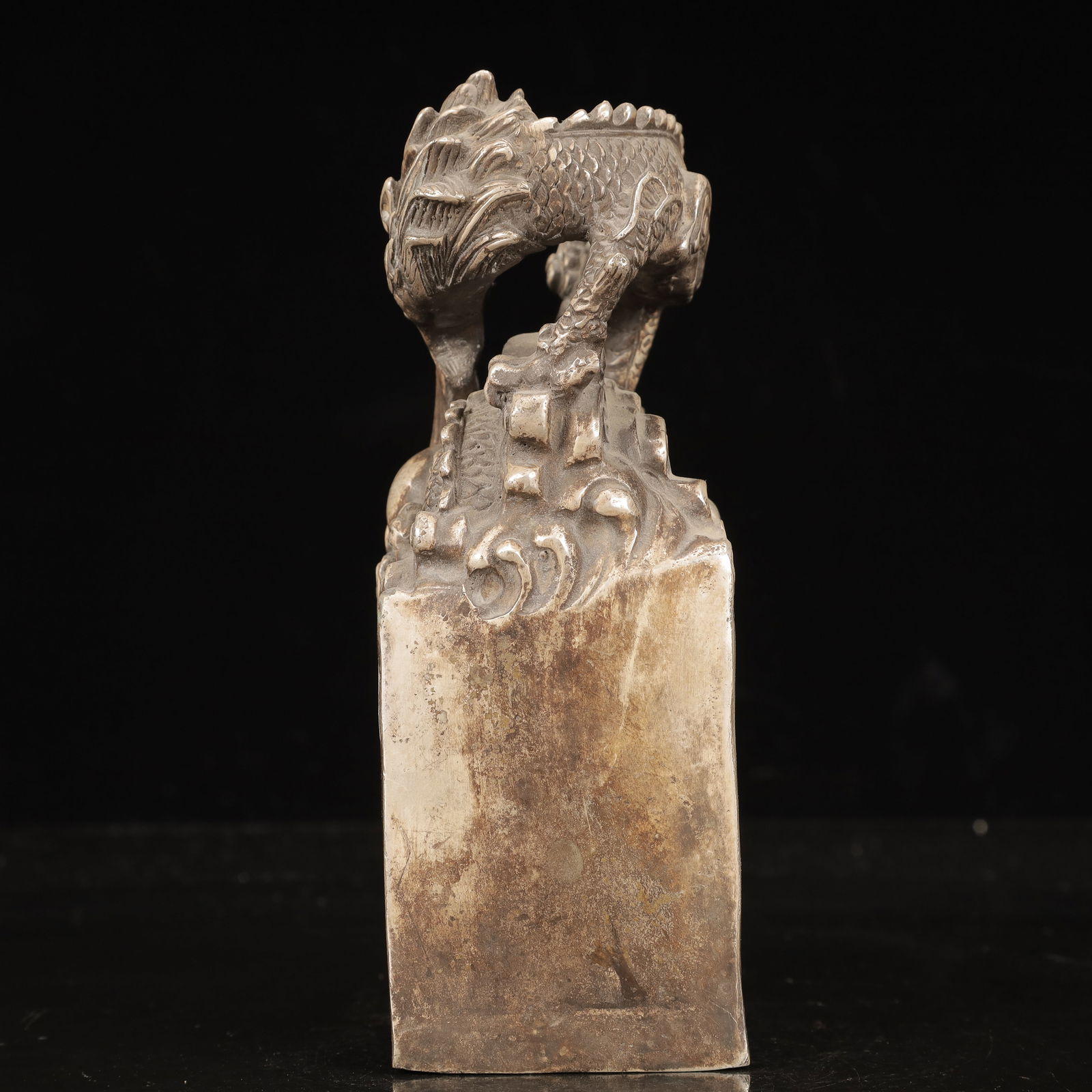 An Exquisite Silver Dragon Pattern Seal - 4