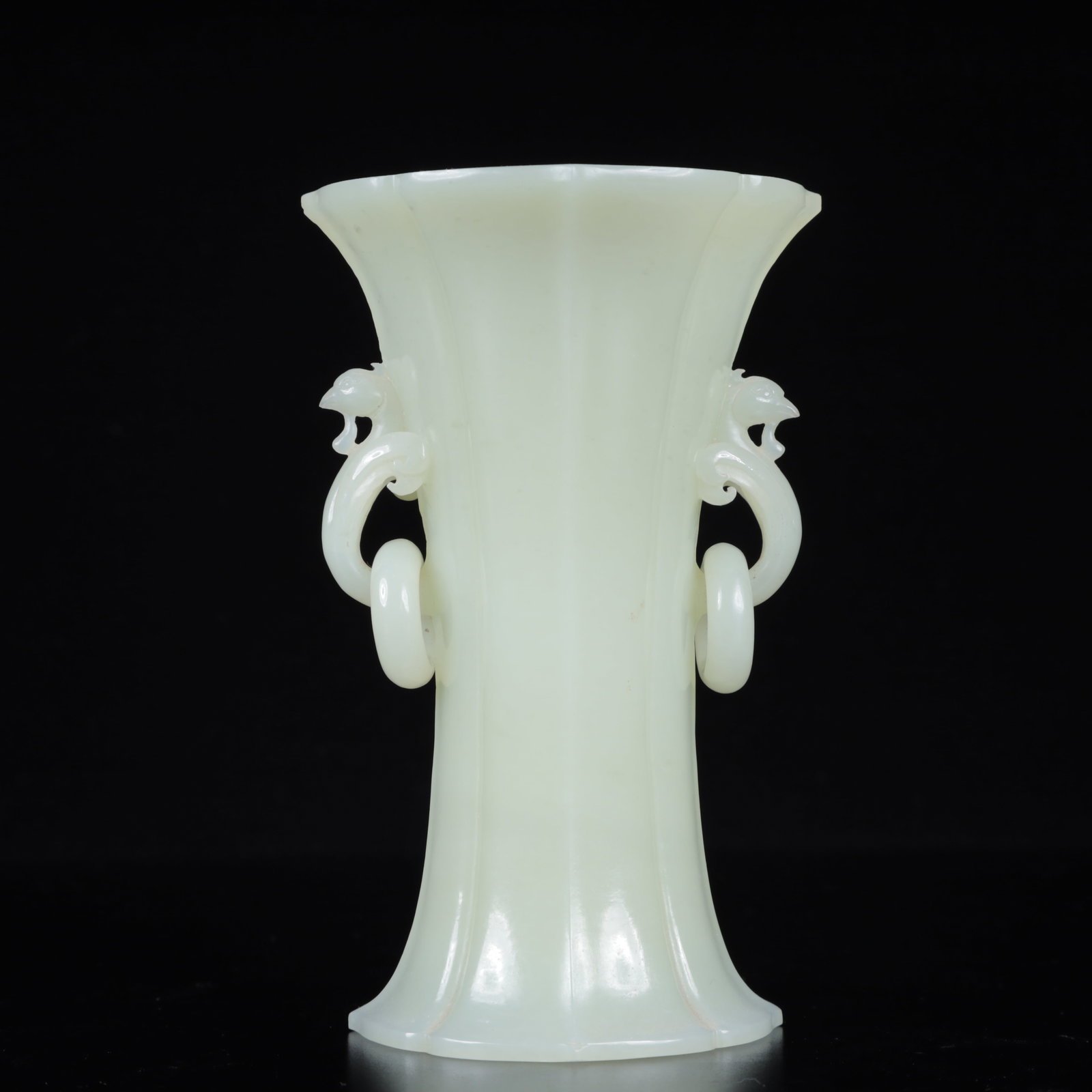 An Exquisite White Jade Double-Ears Cup (1 of 11)