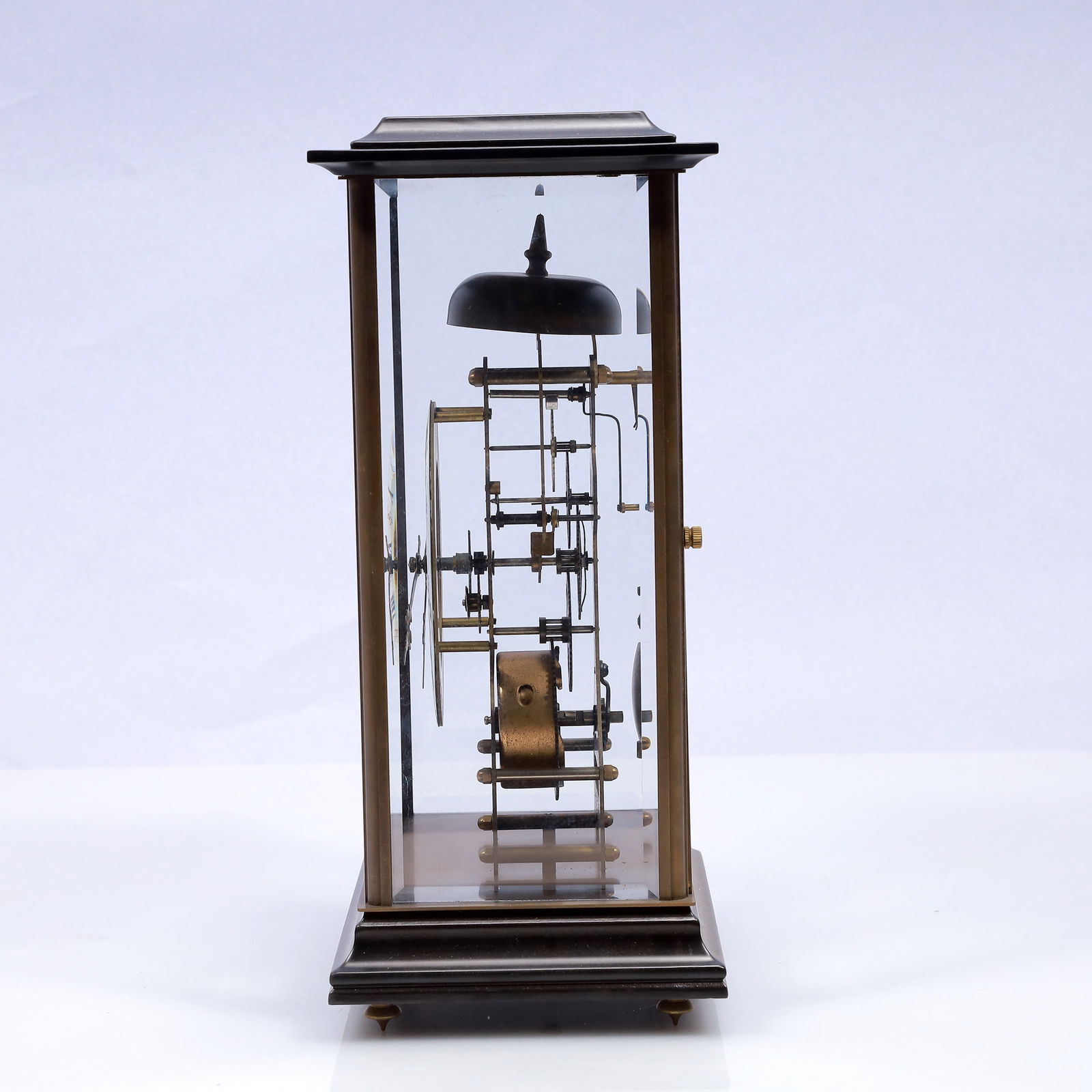 An Exquisite Copper Table Clock Ornament - 5