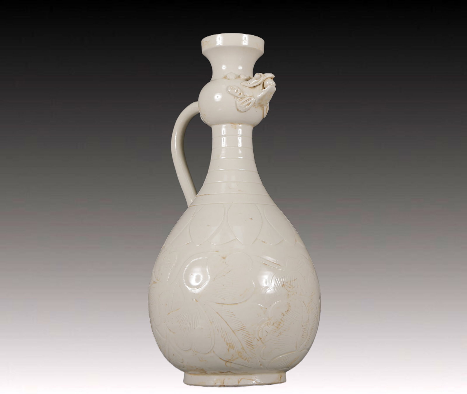 A Rare Ding yao Flower Pattern Ewer - 5