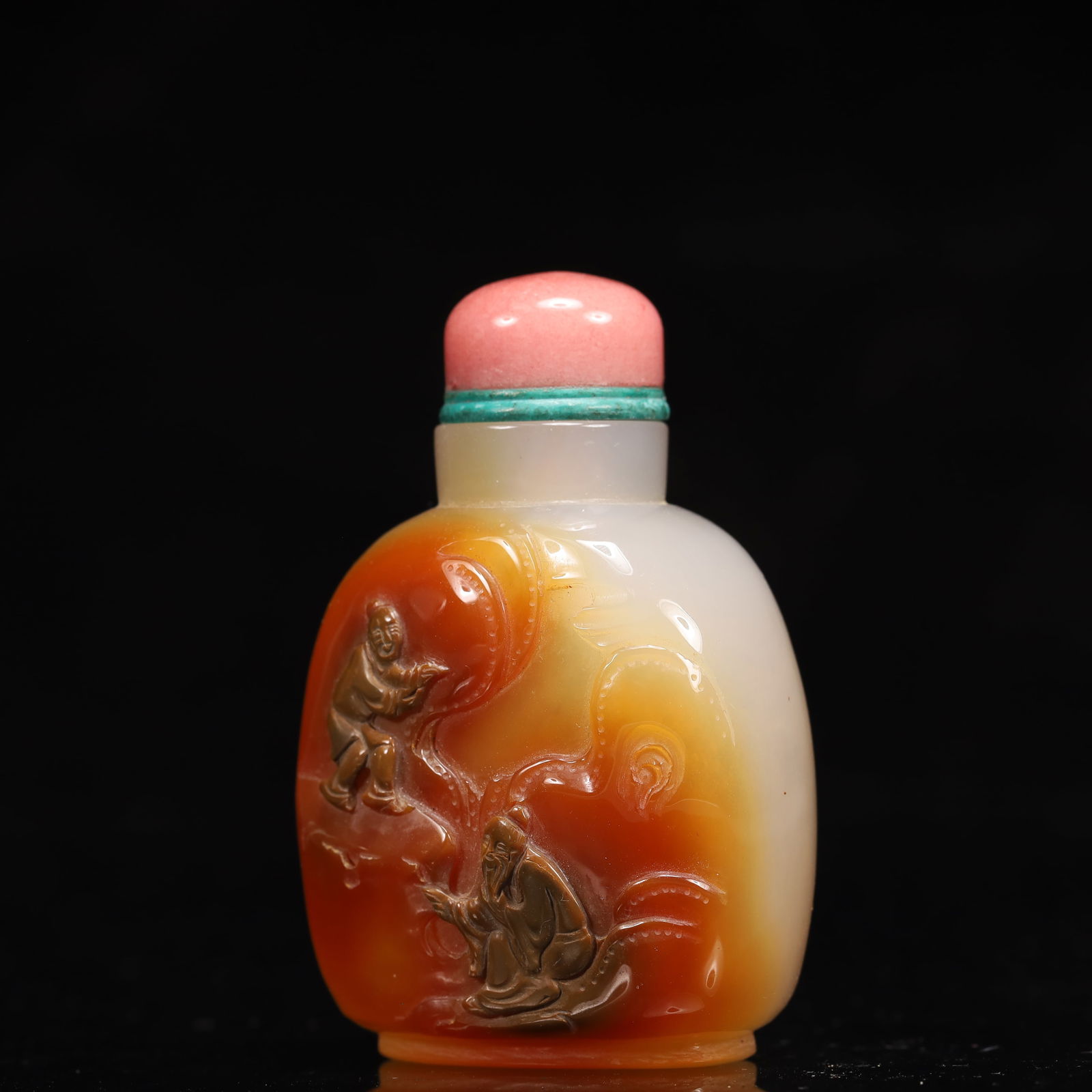 An Exquisite Agate Figure Pattern Snuff Bottle - 2