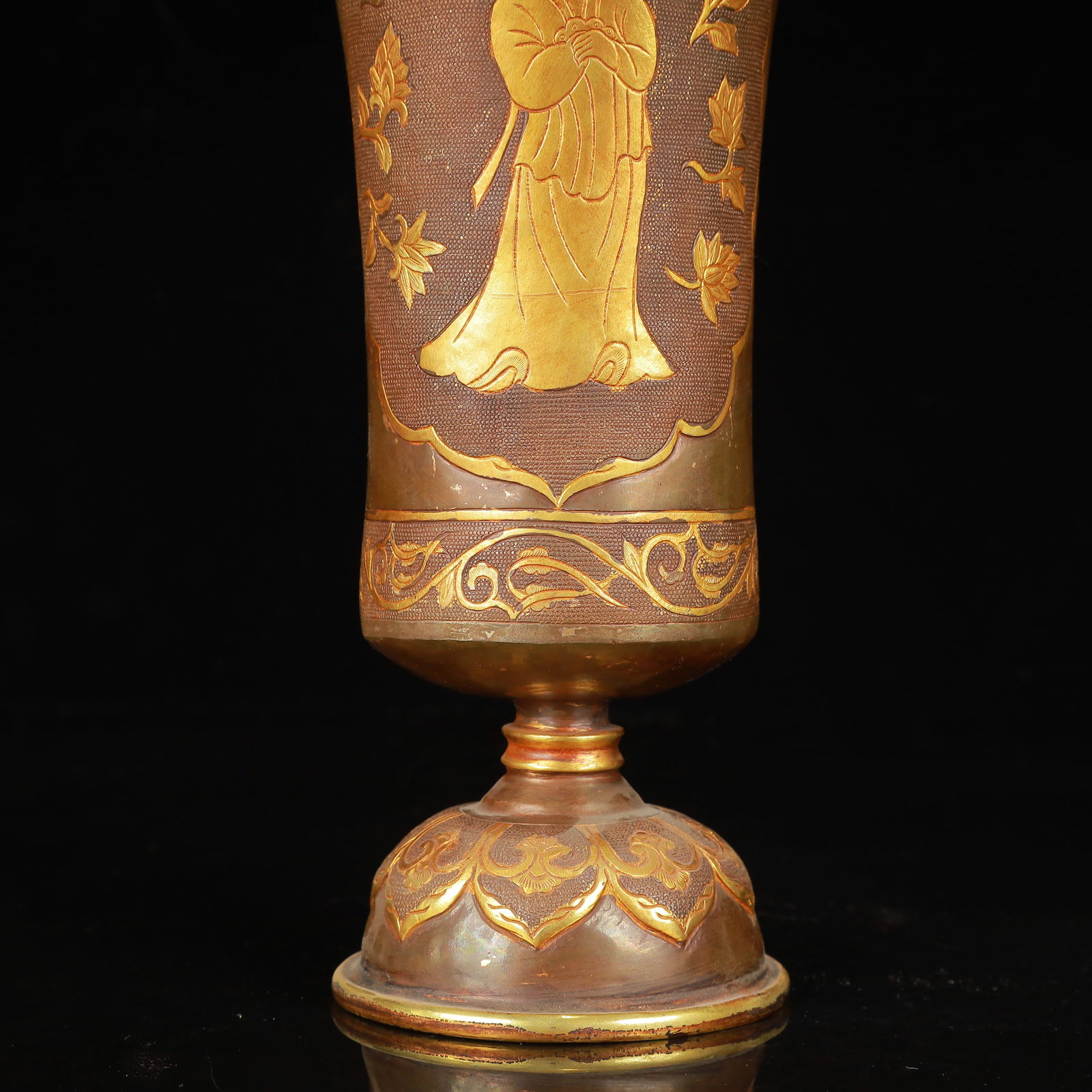 An Exquisite Gilt Silver Figure Pattern Cup - 7