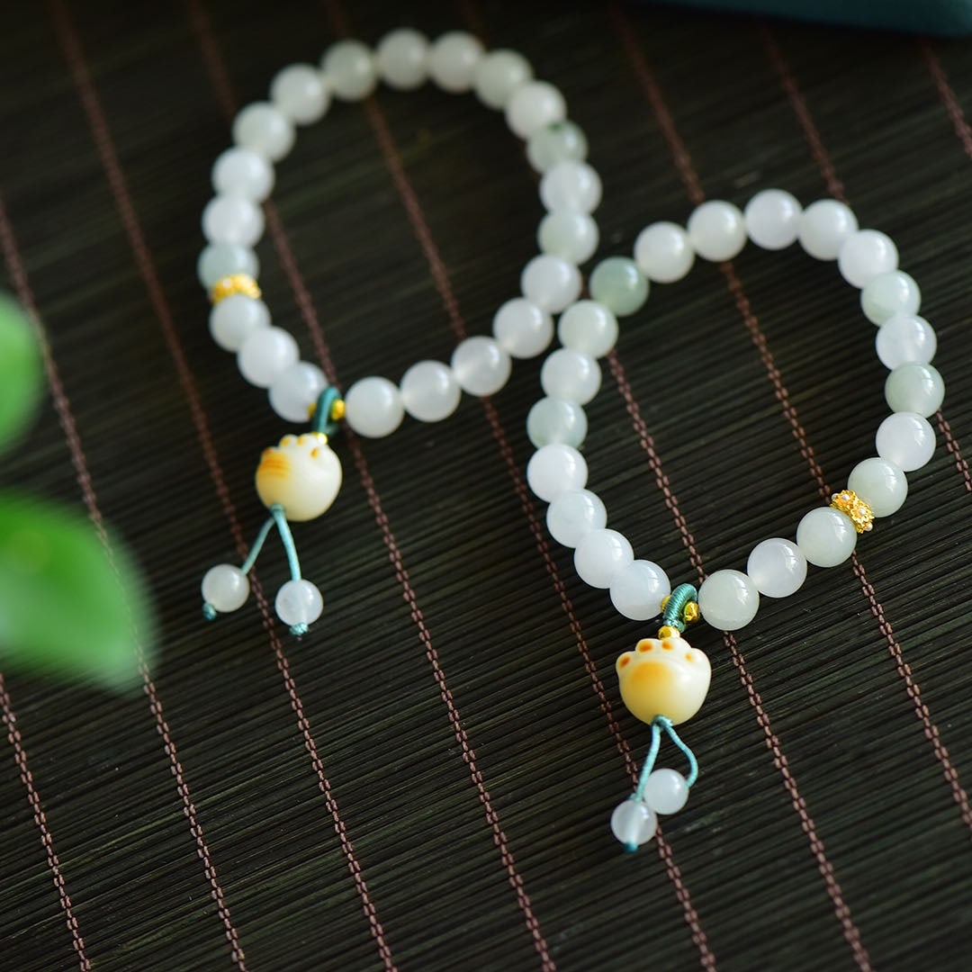 An Exquisite White Jade Bracelets - 5