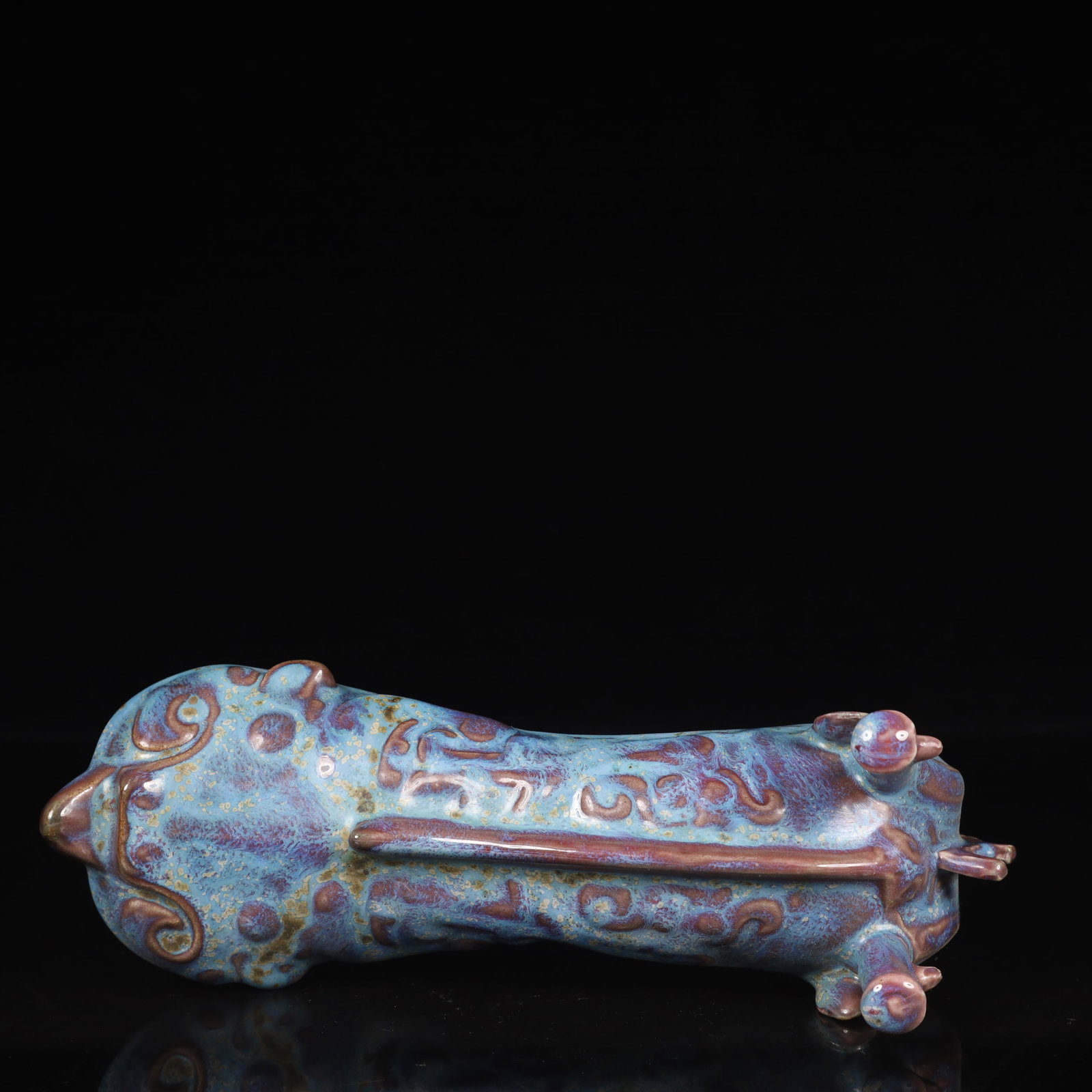 An Exquisite Jun yao Beast-Face Pattern Ewer - 10