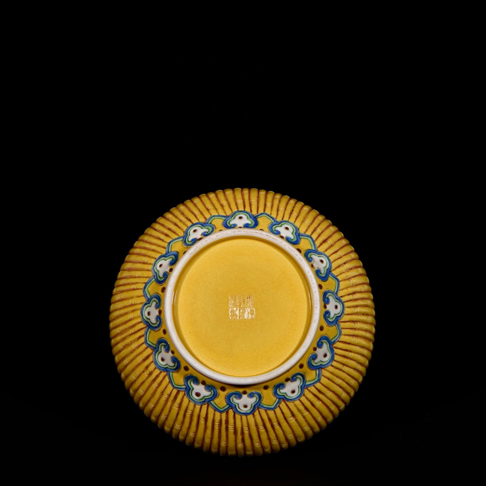 A Rare Biscuit Bamboo Pattern Vase - 8