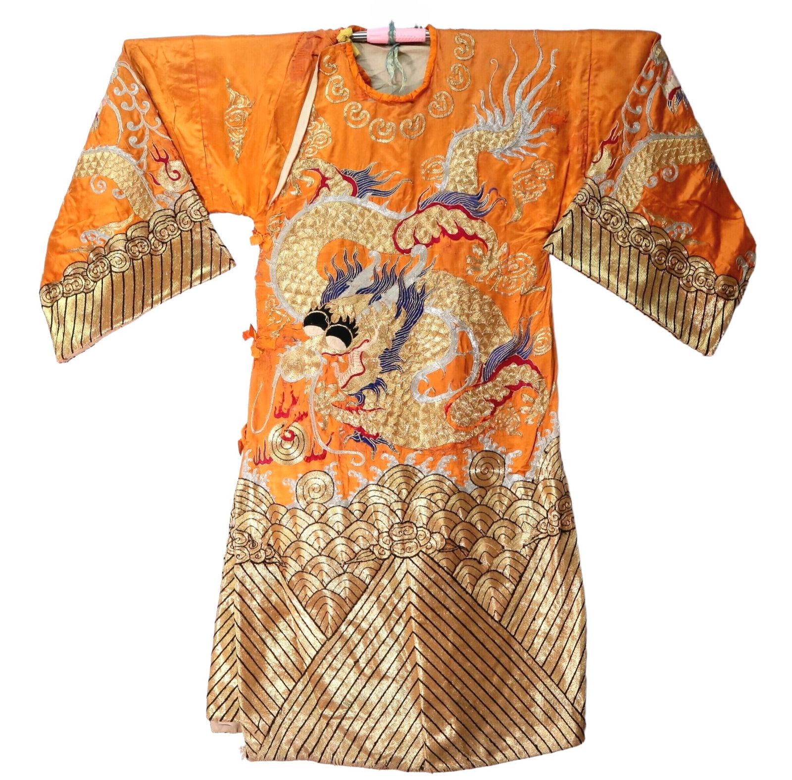 A Fabulous Embroidered Gilded 'Ocean& Dragon' Dragon Robe (1 of 8)
