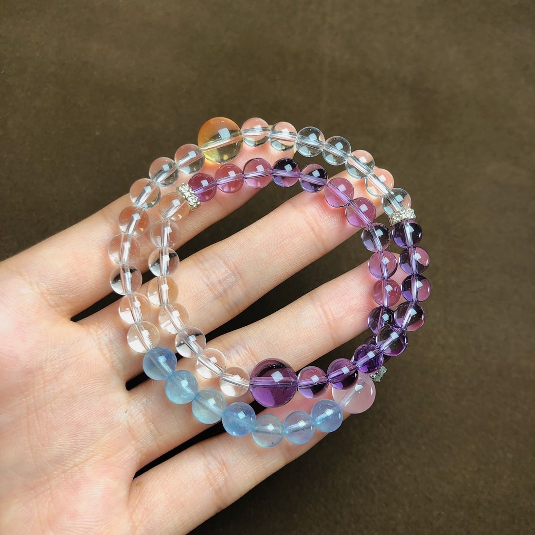 An Exquisite Crystal Bracelets: An Exquisite Crystal Bracelets,Size:6.5mm,10mm, Weight:25.6g 水晶手串