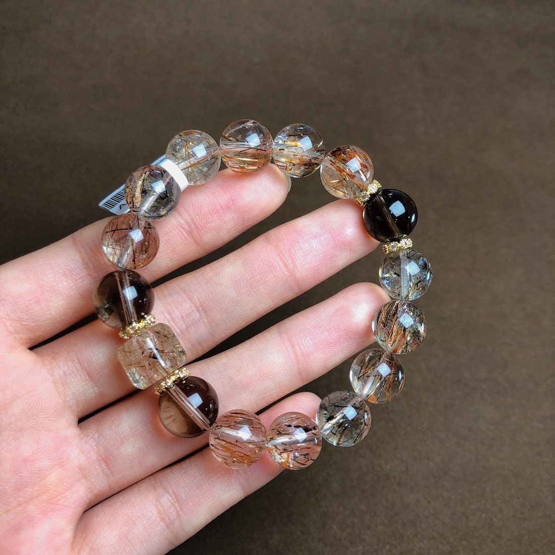 An Exquisite Crystal Bracelets: An Exquisite Crystal Bracelets,Size:11.3mm,10mmx10mm,Weight:33.5g 水晶手串