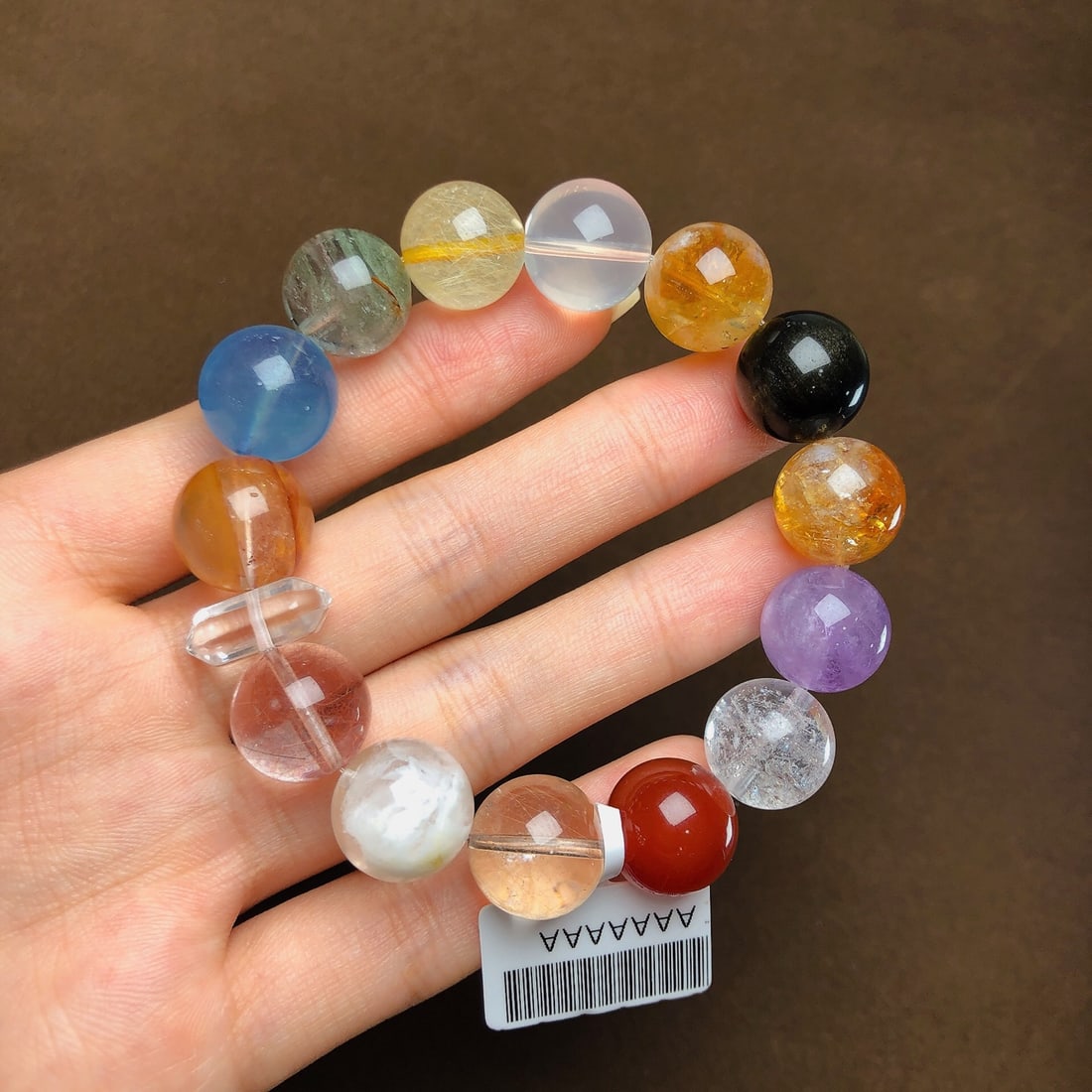 An Exquisite Multi-Gem Bracelets: An Exquisite Multi-Gem Bracelets,Size:13.9mm, Weight:51.5g 多宝手串