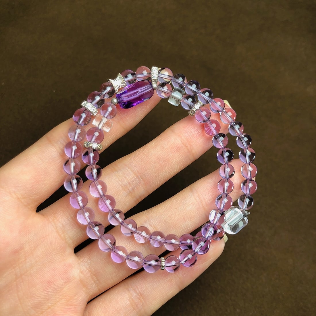 An Exquisite Crystal Bracelets: An Exquisite Crystal Bracelets,Size:5.6mm,13.2mm, Weight:19g 水晶手串