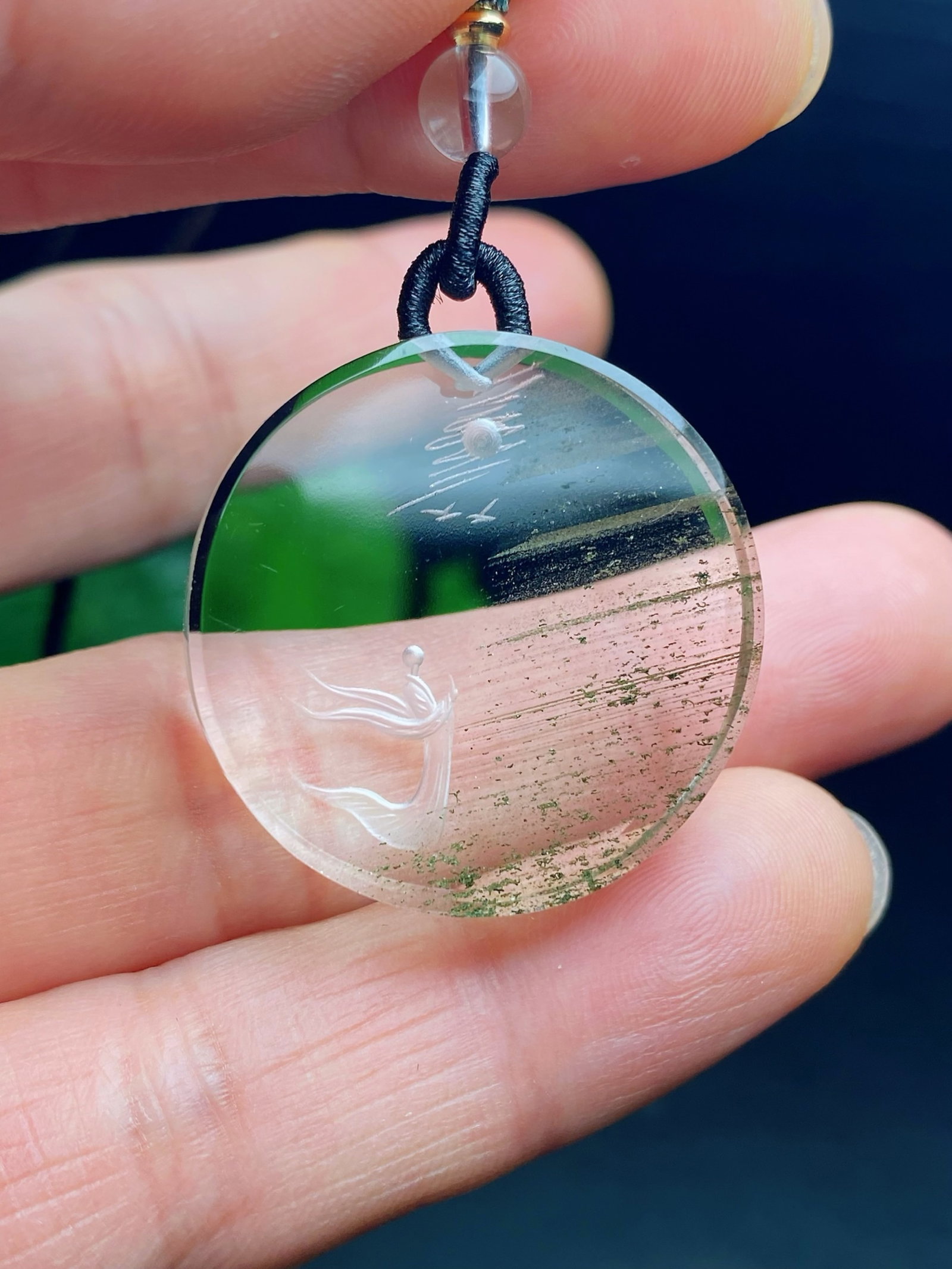 An Exquisite Crystal Figure Pattern Pendant (1 of 6)