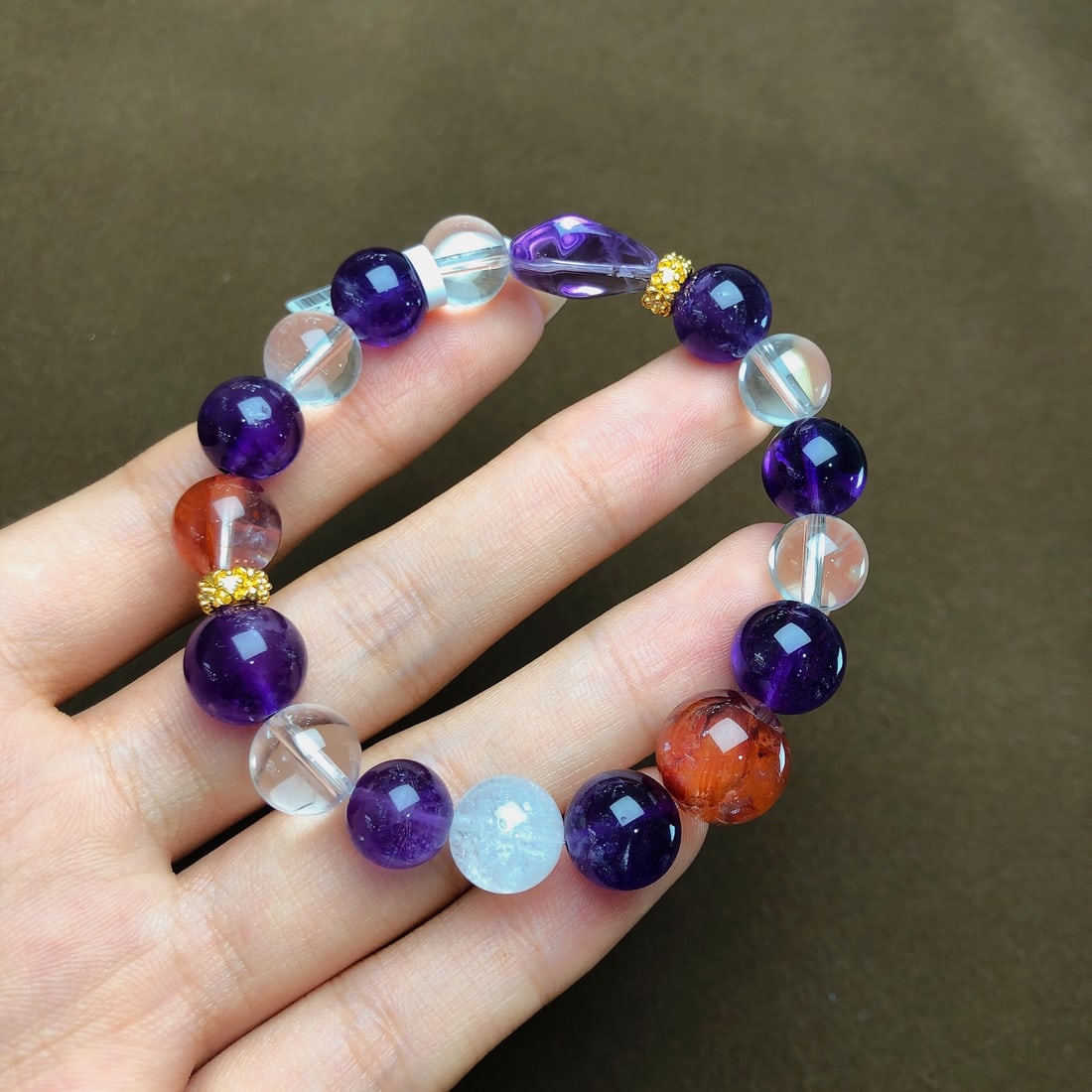 An Exquisite Crystal Bracelets: An Exquisite Crystal Bracelets,Size:9mm,12.7mm, Weight:30.6g 水晶手串