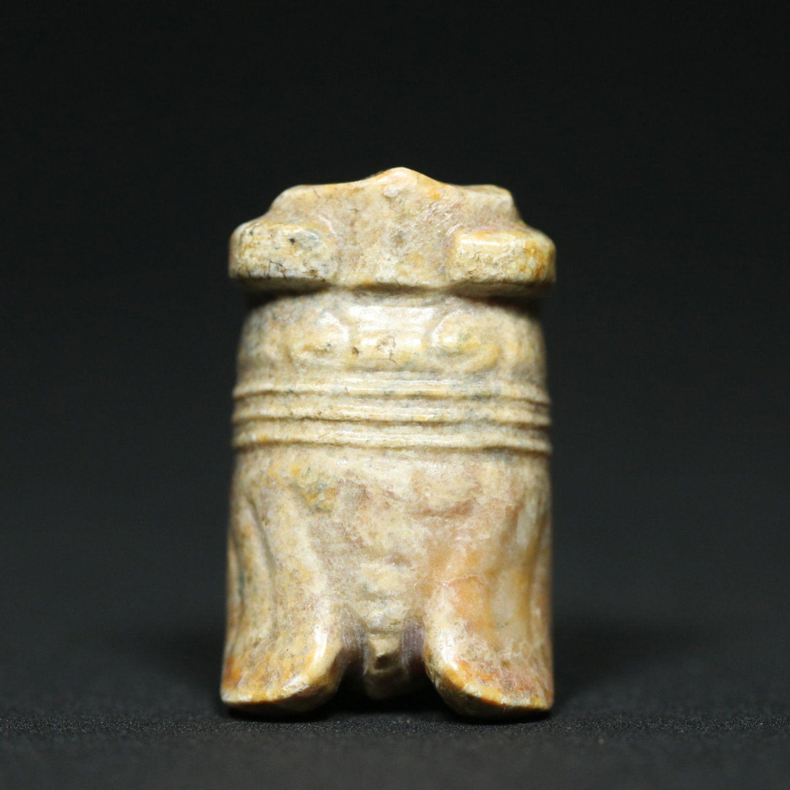 An Exquisite Archaic Jade Cicada Pendant: An Exquisite Archaic Jade Cicada Pendant,Ancient Time,China,Size:1.1inx0.7inx0.5in,Weight:11.2g 高古玉蝉挂件,中国远古时期