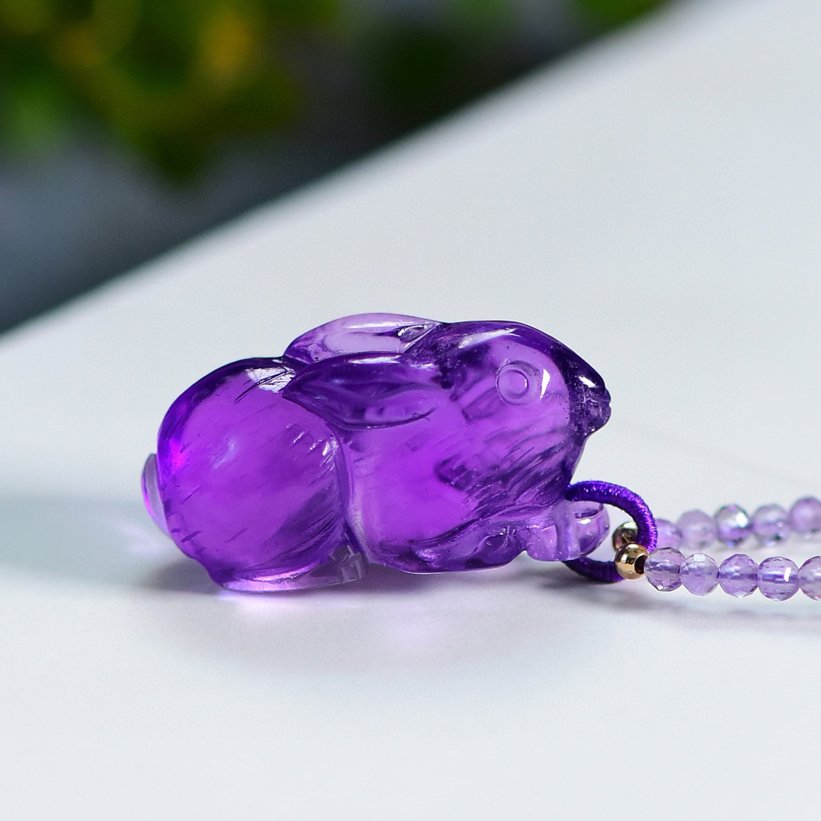 An Exquisite Crystal Rabbit Pendant (1 of 5)