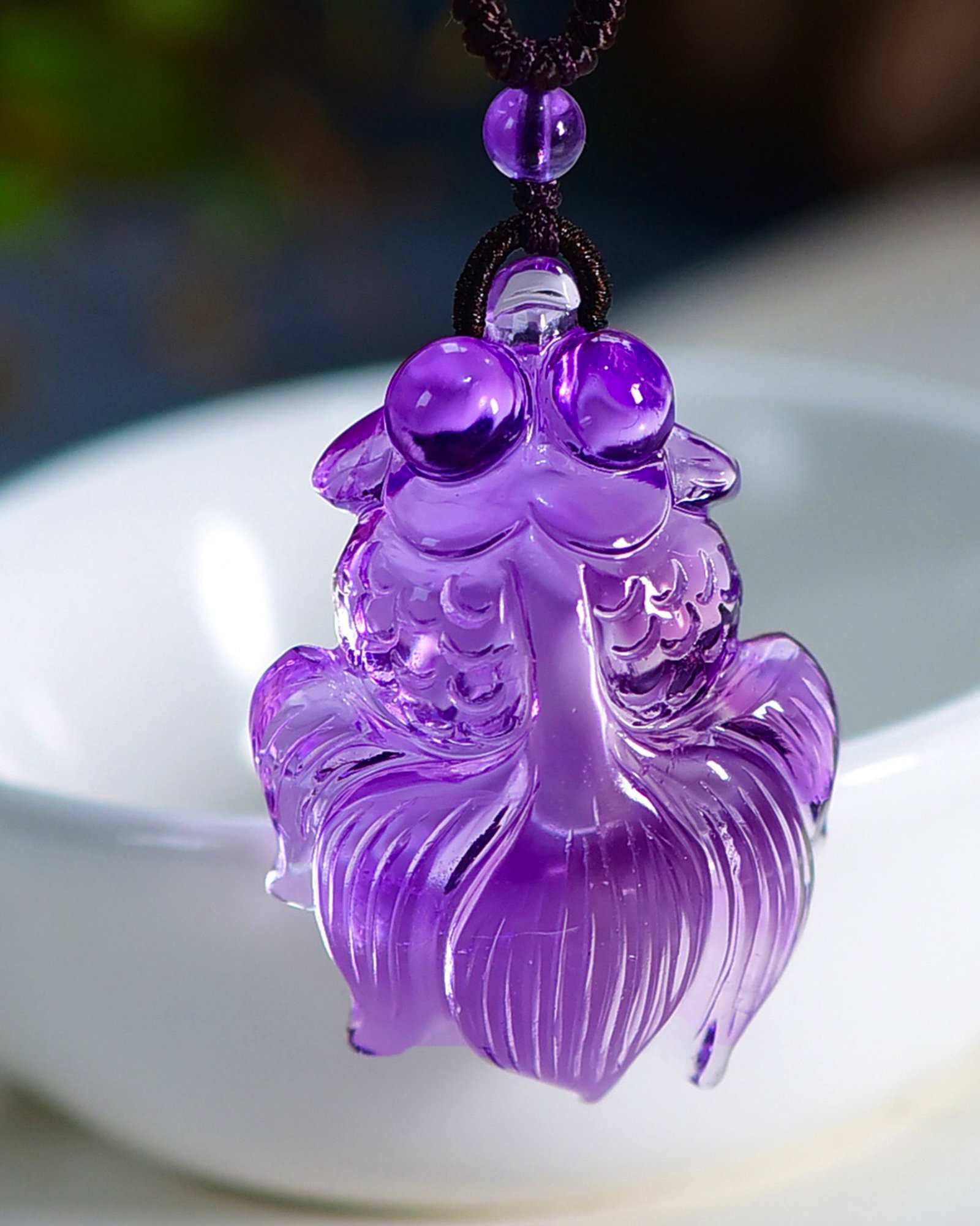 An Exquisite Crystal Goldfish Pendant (1 of 5)