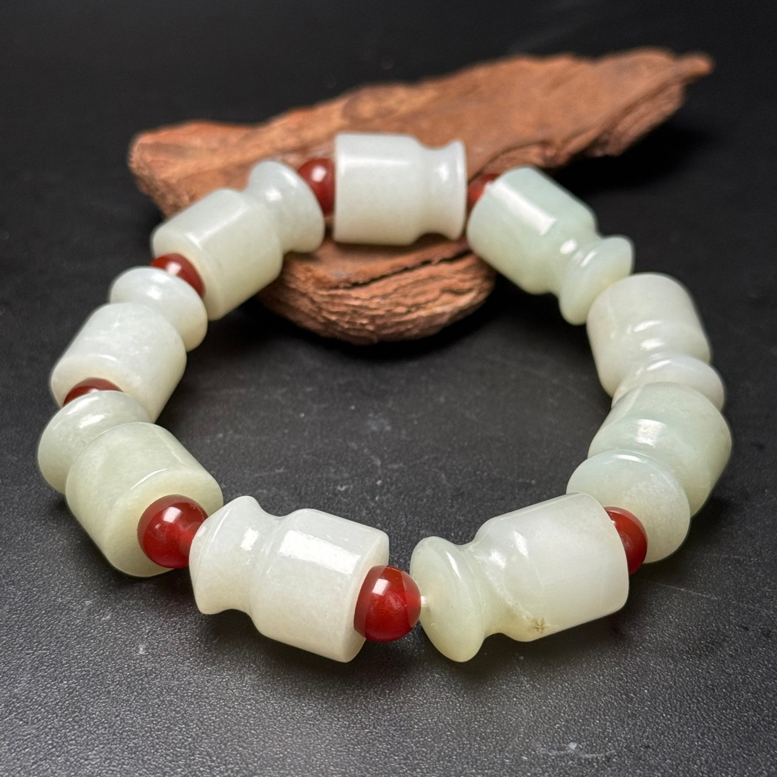 An Exquisite White Jade Bracelets - 5